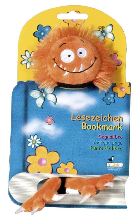 Dieses&nbsp;qualitativ&nbsp;hochwertig&nbsp;verarbeitete&nbsp;Lesezeichen&nbsp;ist&nbsp;mit&nbsp;einem&nbsp;dehnbaren&nbsp;Band&nbsp;ausgestattet&nbsp;und&nbsp;lässt&nbsp;sich&nbsp;dadurch&nbsp;in&nbsp;Büchern&nbsp;verschiedener&nbsp;Größe&nbsp;verwenden.&nbsp;Die&nbsp;Plüschfiguren&nbsp;haben&nbsp;eine&nbsp;sehr&nbsp;angenehme&nbsp;Haptik.Ein&nbsp;tolles&nbsp;Geschenk&nbsp;-&nbsp;Nicht&nbsp;nur&nbsp;Kinder.&nbsp;Auch&nbsp;für&nbsp;Erwachsenen&nbsp;bei&nbsp;Buchgeschenken&nbsp;ein&nbsp;lustiges&nbsp;Extra!• Material:&nbsp;Stoff/Plüsch&nbsp;und&nbsp;Gummiband• Waschmaschinen&nbsp;geeignet