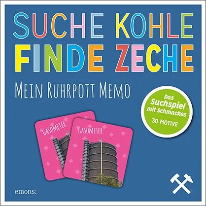 Spielespaß fürs Ruhrgebiet 30 Motive bringen Farbe in den Pott. Zechen, Halden und Co. für die ganze Familie. Liebevoll gestaltete Karten im modernen Design.