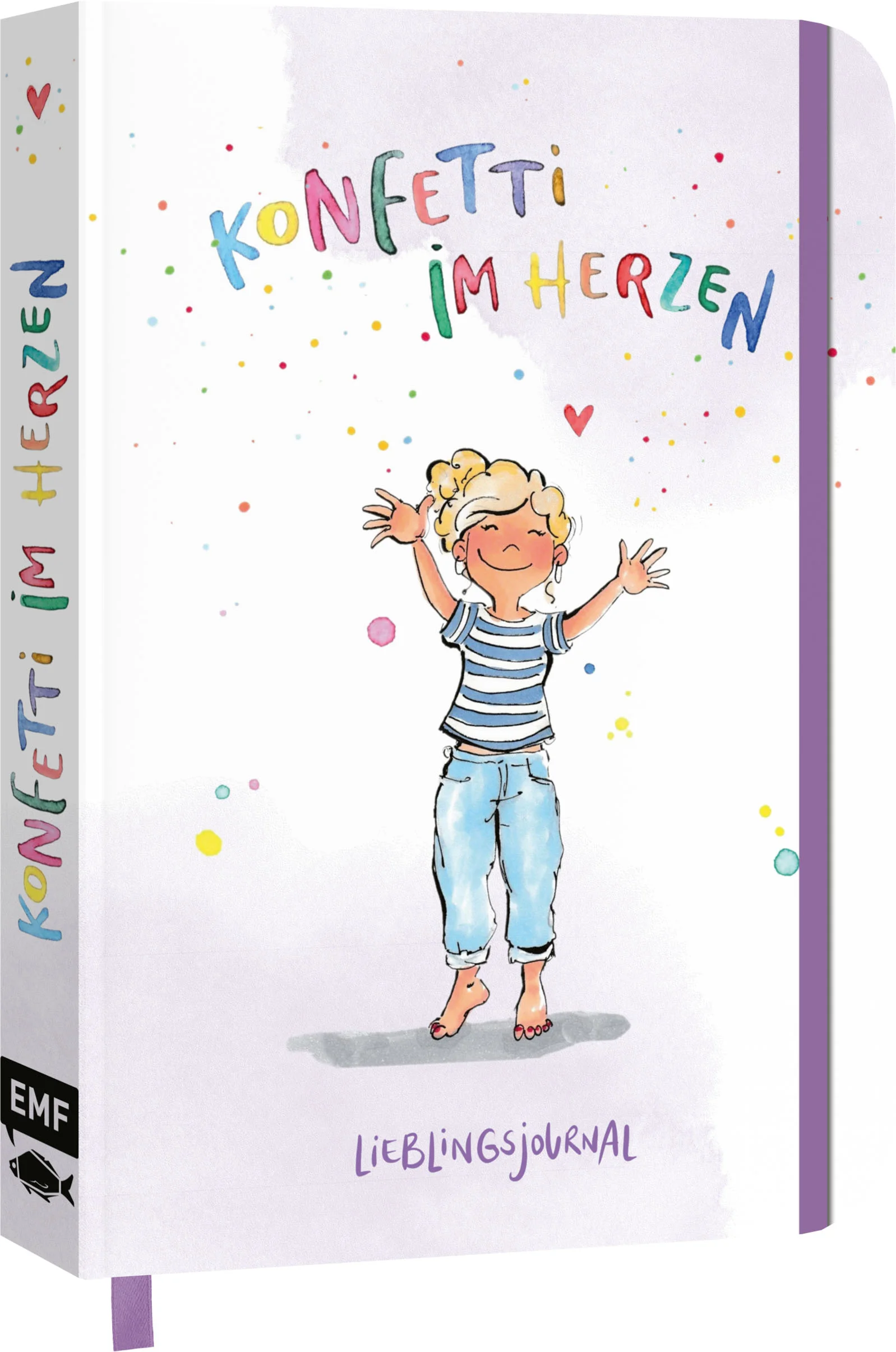 Das fröhlich bunt gestaltete Journal bietet viel individuellen Platz, um sein Leben zu ordnen – ob als Tagebuch, Kalender oder für Notizen. Ein Lieblingsjournal zum Verschenken oder für die eigenen Gedanken, Träume und Pläne.Für alle Journaling-Fans: In diesem Blankobuch mit lebensfrohen Illustrationen und inspirierenden Sprüchen sowie feinen Schmuckelementen kann unabhängig vom Kalenderjahr auf 112 Seiten alles Wichtige eingetragen werden. Eintragebuch, Terminplaner, Notizbuch – dieses Journal kann alles.  Zum Verlieben schön: Die neuen Blanko-Journals mit inspirierenden Sprüchen und niedlichen Illustrationen der bekannten Bloggerin, Künstlerin und Illustratorin @krikelakrakFantastisch ausgestattet: mit leuchtenden Illustrationen und Sprüchen, Leseband und VerschlussgummiEigene Ideen, wichtige To-Do-Listen, inspirierende Gedanken und der obligatorische Kalender – im Journal hat alles seinen PlatzBlanko-Journal zum Sofort-Loslegen, unabhängig vom KalenderjahrIm praktischen DIN A5 Pocketformat (14,8 cm x 21 cm) Perfekt zum Schreiben und Zeichnen: reinweißes 120 g Papier mit Punktlineatur / dottedVon der Jahresplanung über Habit-Tracker bis hin zu wichtigen Ideensammlungen oder der Einkaufsliste – im Journal findet alles seinen Platz. Features wie das Punkteraster im Innenteil vereinfachen die Erstellung und Handhabung des personalisierten Journals enorm. Im praktischen DIN A5-Format mit 120 g/qm Papier, Verschlussband und Lesebändchen wird das Journal zum zeitlosen Schmuckstück.