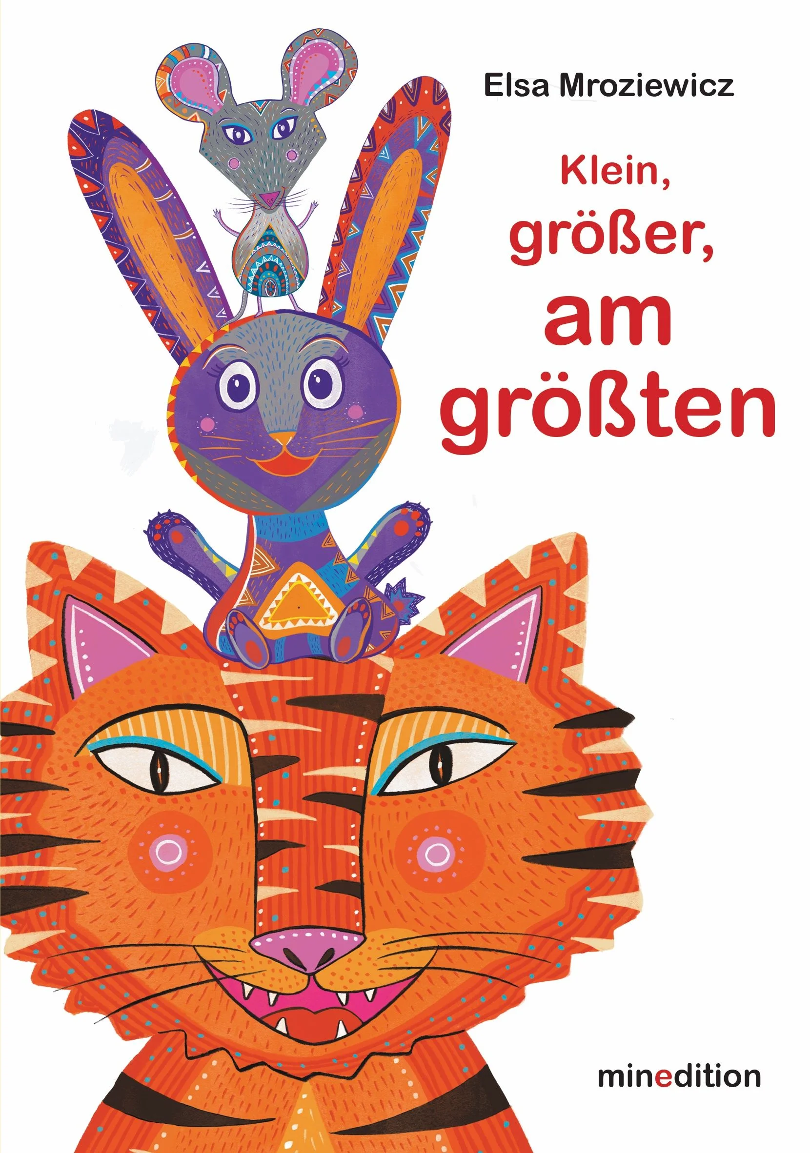 Die Maus ist kleiner als der Hase. Und welches Tier ist größer als der Hase? Mit jeder Seite werden die Tiere immer größer, bis auf der letzten aufklappbaren Seite das größte Tier zu sehen ist. Welches Tier kann das sein? • Robustes Pop-up-Buch mit 3D-Figuren und einer aufklappbaren Seite • Spielerisch über die Größenverhältnisse der Tiere lernen Für Kinder ab 18 Monaten