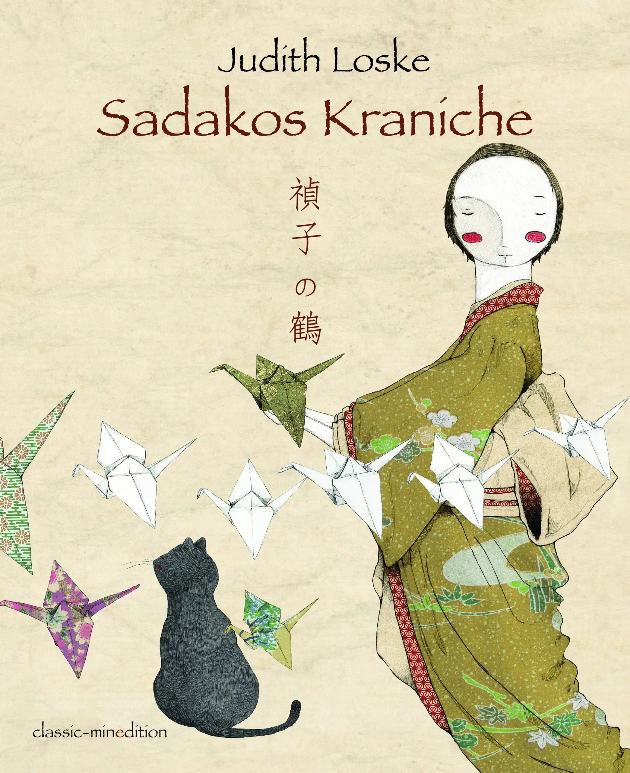 Sadako ist sie todkrank. Sie hört sie von einer Legende, die besagt, dass demjenigen ein Wunsch erfüllt wird, der 1000 Papierkraniche faltet. In der Hoffnung, gesund zu werden, beginnt sie mit dem Werk … Auf der Seite von minedition gibt es die Faltanleitung für den Papierkranich (Origami). www.minedition.com