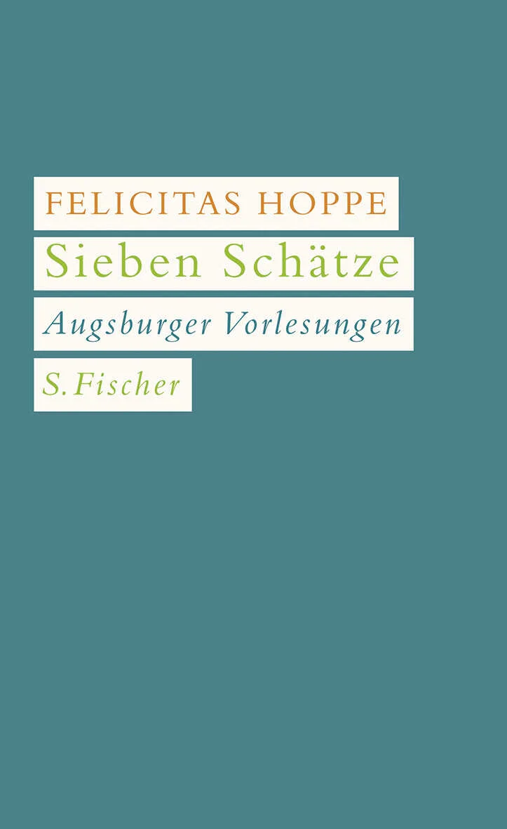 Felicitas Hoppe schreibt in ihren »Sieben Schätzen« über die Welt der Wünsche, die das Erzählen ist. Sie erzählt von glücklichen Kindheiten und Zwergen mit großen Ohren, spricht über Literatur und Religion, ehrliche Erfindung und Autobiographie, über Zauberworte, Abenteuer und Ungeheuer, den literarischen Markt und das Schweigen, das im Märchen und im Leben ein Gewinn ist und eine Prüfung. Die Augsburger Vorlesungen sind ein großer Essay über Sätze, die Schätze sind, und über die Geheimnisse des Erzählens, über die Unzuverlässigkeit der Erinnerung und die Kraft des Wortes, über die Sprache als Verständigung, als mögliche Berührung in der Dunkelheit.