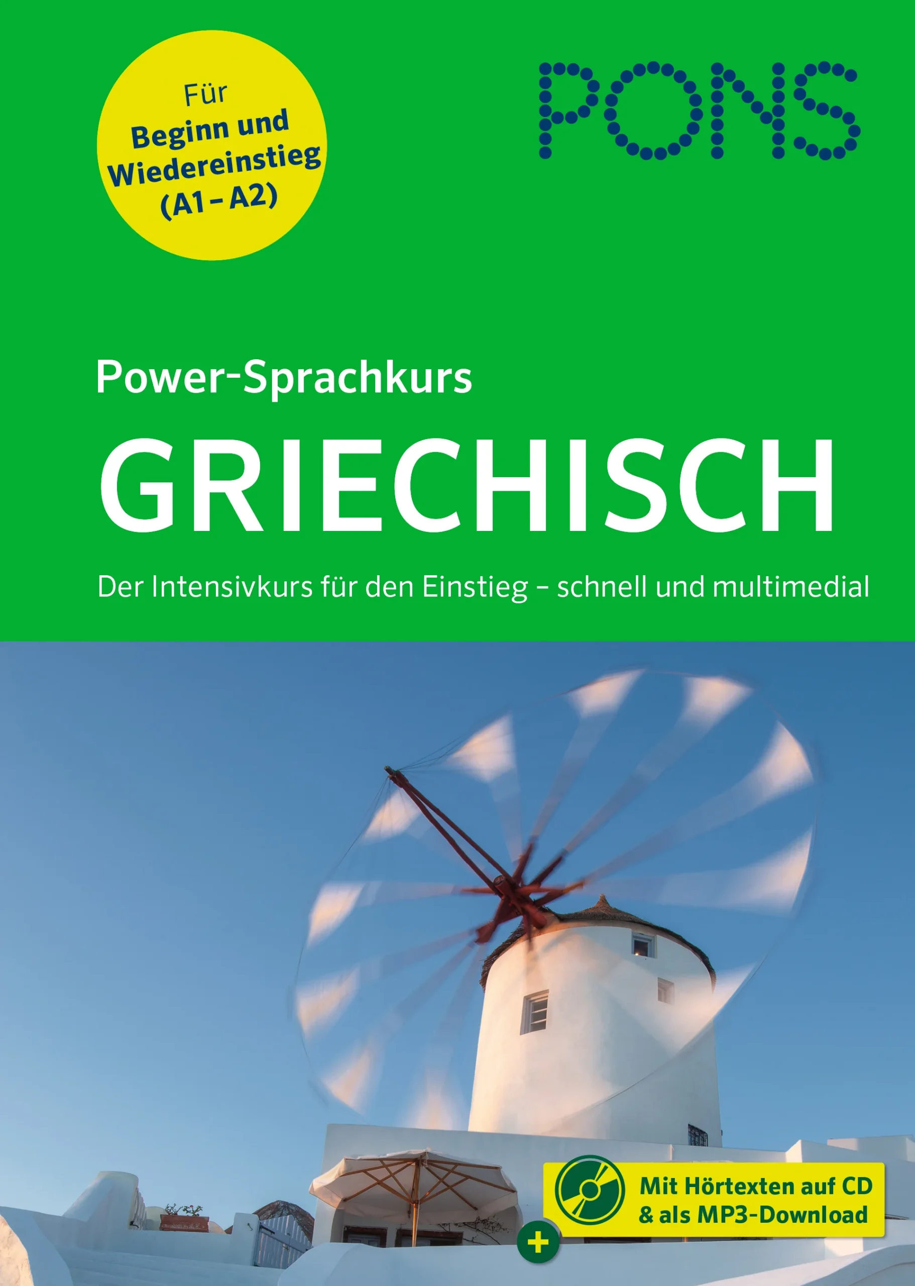 Der Griechisch-Intensivkurs für Beginn und Wiedereinstieg – Buch mit MP3-CD und Online-Tests Ihr Ziel: Griechisch sprechen, verstehen und schreiben können – schnell und effektiv! Unsere Methode: Sie lernen in kleinen Portionen und werden in abwechslungsreichen Übungen aktiv gefordert. Zwischendurch können Sie Ihr Wissen mit Online-Tests überprüfen. Wenn Sie wollen, reden Sie mit diesem Griechisch-Intensivkurs nach vier Wochen schon richtig mit. Ihr Vorteil: Alles, was Sie zum Lernen brauchen, finden Sie in diesem Kurs. Kompakte Erklärungen, authentische Hörtexte und zahlreiche Übungen zum Sprechen, Hören und Schreiben führen Sie schnell zum Ziel. Für alle Anfänger und Wiedereinsteiger, die Griechisch schnell und zielgerichtet lernen möchten (A1-A2)  