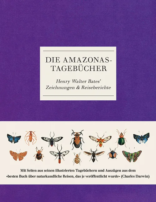 Erstveröffentlichung der Zeichnungen und Reisetagebücher von Henry Walter Bates. Wunderschöne Faksimile-Reproduktionen der Zeichnungen und Notizen des Pionier-Entomologen. In Zusammenarbeit mit dem Natural History Museum, London. Dieses außergewöhnliche Buch nimmt uns mit auf Henry Bates‘ bahnbrechende Reisen und Entdeckungen im Amazonasgebiet in den Jahren 1848 bis 1859. Es zeigt Faksimile-Reproduktionen von atemberaubenden Bildseiten aus seinen beiden Amazonas-Reisetagebüchern sowie Auszüge aus dem Werk «Elf Jahre am Amazonas», das er nach seiner Rückkehr schrieb. Erstmals werden diese bedeutenden naturwissenschaftlichen Tagebücher veröffentlicht – in einer bibliophilen Ausgabe, die sich hervorragend als Geschenk eignet.