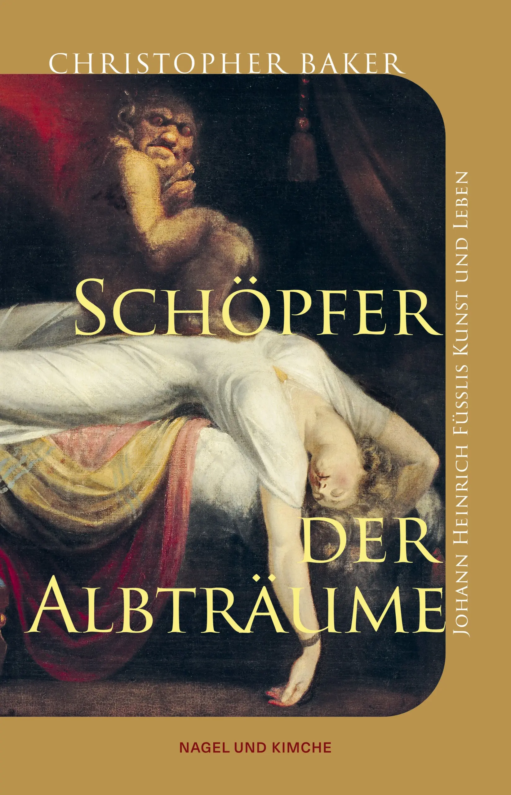 Dem Albtraum ein Antlitz geben – die faszinierende Künstlerbiografie Johann Heinrich FüsslisJohann Heinrich Füssli (1741–1825) war einer der provokativsten und erfinderischsten Künstler des 18. Jahrhunderts. Am bekanntesten ist er für sein Gemälde »Der Albtraum«, mit dem er eine neue Form erschreckender gotischer Bilder für das romantische Zeitalter schuf. Füssli thematisiert in seinem Werk immer wieder die abgründige Welt der Träume und Visionen.Christopher Baker folgt Füsslis Lebensweg von Zürich nach Paris, Rom und schließlich London, wo er zu anhaltendem Ruhm gelangte. Dabei entsteht das Bild des Künstlers auf seinem Weg vom Priester zum Schriftsteller, als selbst ernanntes Genie und »verrückte«, unberechenbare Kraft in der Kunstwelt.