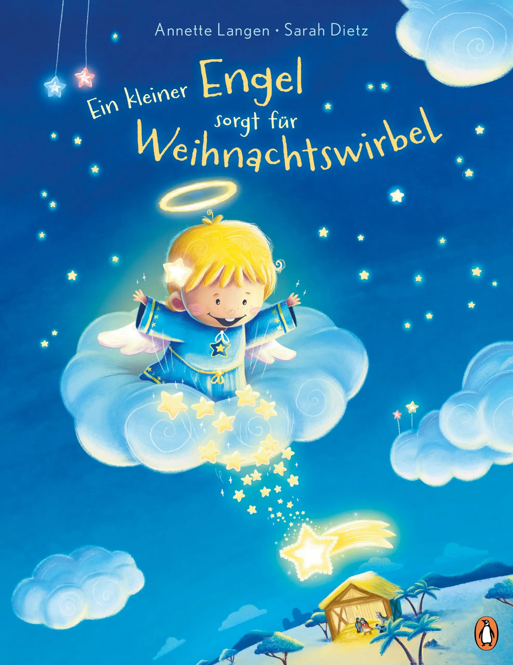 Perfekt als Weihnachtsgeschenk für Kinder ab 4 JahrenDer kleinste Engel von allen will unbedingt alles so machen wie die großen Engel hoch oben im Himmel: singen, Sterne formen oder auch wichtige Botschaften überbringen. Doch immer geht etwas schief! Einmal verliert der kleinste Engel sogar seinen Lichtkranz! Der fällt und fällt und fällt – bis hinunter zur Erde. Und in einem Stall, bei einem kleinen Kind in einer Krippe, erwartet den kleinsten Engel von allen nun das allergrößte Weihnachtswunder. Eine ganz besondere Bilderbuchgeschichte über einen tollpatschigen kleinen Engel mit besonderem Extra: In den Bildern wird ganz nebenbei die klassische Weihnachtsgeschichte erzählt.Für alle Kinder ab 4 Jahren, die sehnsüchtig auf Weihnachten warten oder als zauberhaftes Weihnachtsgeschenk oder Wichtelgeschenk.Ausstattung: Mit fbg. Illustrationen