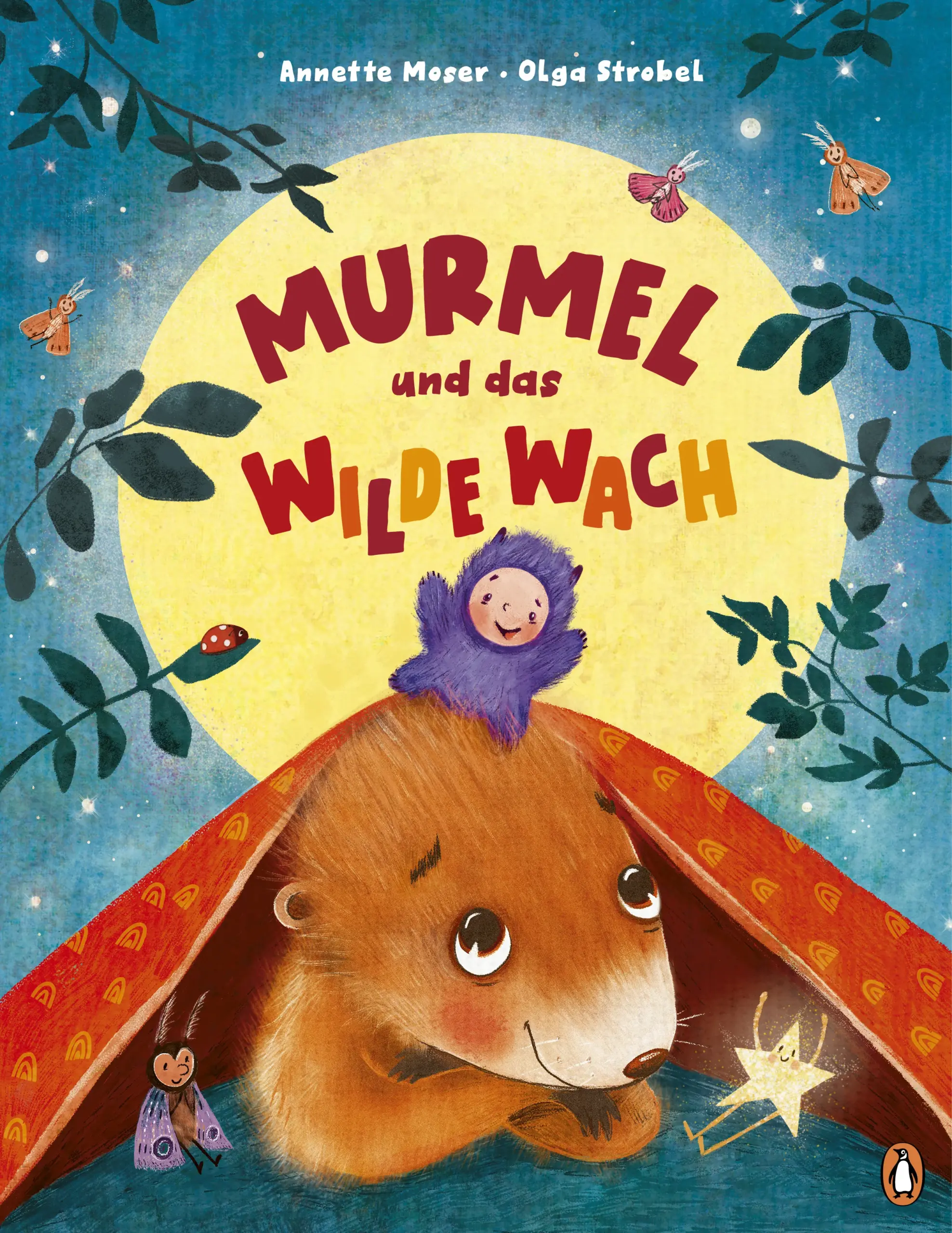 Das wilde Wach gibt keine Ruhe!Alle Murmeltierkinder schlafen friedlich in ihren Betten. Nur Murmel ist noch hellwach! Dabei möchte er ja gerne schlafen, aber das wilde Wach in seinem Bauch gibt einfach keine Ruhe. Nichts hilft: kein Wassertrinken, kein Herumtoben, kein Erschrecken oder Schimpfen. Das wilde Wach hüpft weiter aufgeregt in Murmels Bauch herum. Doch die Mama des Murmeltierkinds hat eine richtige gute Idee. Man muss sich beim dem wilden Wach bedanken! Denn so ein wildes Wach ist eigentlich etwas richtig Gutes, weil es uns den ganzen Tag neugierig und aktiv sein lässt. Doch jetzt müssen sich Murmel und das wilde Wach ausruhen, um morgen wieder viel Kraft zu haben! So kommt schließlich auch das wilde Wach zur Ruhe und lässt Murmel endlich gemütlich einschlafen ...Die perfekte Einschlafgeschichte für hellwache Kinder ab 4 JahrenAusstattung: Mit fbg. Illustrationen