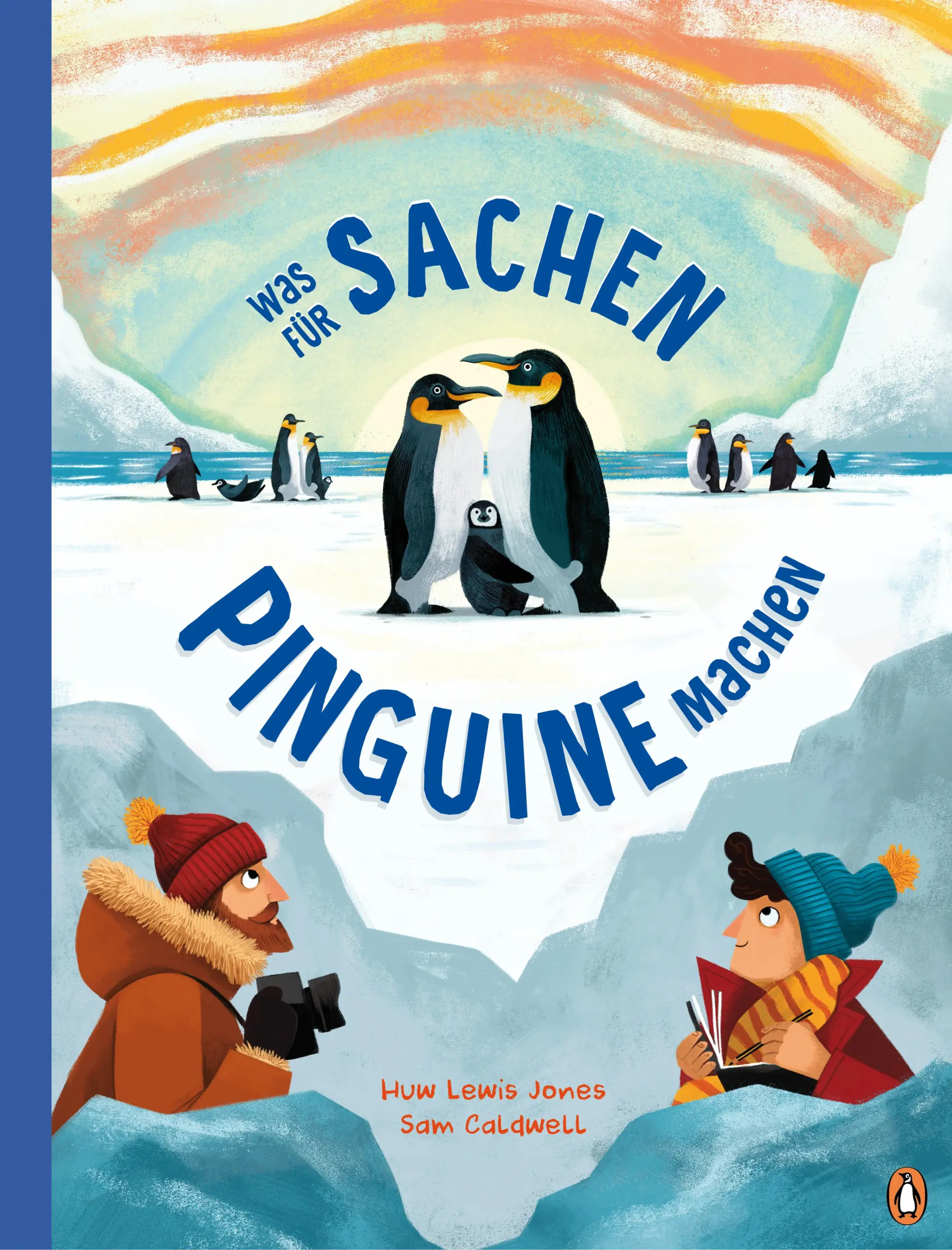 Riesenpinguine? Es gab sie wirklich – manche Vorfahren der heutigen Pinguine waren bis zu 1,80 Meter groß!Möchtest du erfahren, warum Pinguine nicht auf dem Eis festfrieren und warum Pinguinküken nicht wasserdicht sind?Hol die Schwimmweste raus, pack dich warm ein und komm mit auf eine Schiffsreise in die Welt der Pinguine. Zusammen mit deinem Expeditionsleiter und seinem Tierzeichner lernst du die verschiedenen Pinguinarten in ihrer natürlichen Umgebung kennen. Vom Kaiserpinguin zum Brillenpinguin, vom Eselspinguin bis zum Goldschopfpinguin – dieses Expeditionshandbuch ist vollgepackt mit Fakten, witzigen Infos und einfach allem, was du über Pinguine wissen musst. Also alle an Bord und viel Spaß bei diesem spannenden Abenteuer in eine Welt aus Eis.Ein informatives Sachbilderbuch für Kinder ab 6 Jahren, vollgepackt mit spannenden Infos rund um die Lebenswelt der Pinguine und großflächigen, originellen Illustrationen.Ausstattung: Mit fbg. Illustrationen