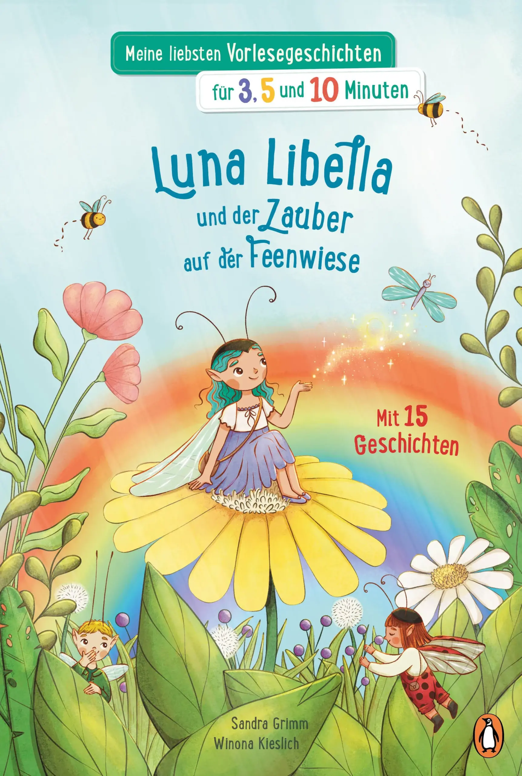 Kleine Fee, große Abenteuer! Vorlesegeschichten in drei Längen für alle GelegenheitenPst, hier kommt ein Geheimnis! Alle Jubeljahre wird in einer klaren Vollmondnacht eine ganz besondere Fee geboren: eine klitzekleine, federleichte, funkelfröhliche Insektenfee, mit schillernden Flügeln und einem guten Herzen. Und die Jüngste von allen ist die Libellenfee Luna Libella! Gemeinsam mit ihren Freunden erlebt sie jeden Tag magische Abenteuer: Sie helfen Tieren in der Nachbarschaft, gehen auf Entdeckungstour, feiern zauberhafte Feste und vieles mehr. Aber egal, welches Abenteuer auf die fünf Feenkinder wartet: Zusammen macht es noch mehr Spaß! Ein zauberhaftes Vorlesebuch mit 15 abwechslungsreichen Geschichten für 3, 5 und 10 Minuten. Ideal zum Vorlesen für Kinder ab 4 Jahren beim Zu-Bett-Gehen, für eine kleine Geschichtenpause am Nachmittag oder zum Vertreiben von Langeweile zwischendurchAlle Bände der Minuten-Vorlesegeschichten-Reihe:Im Baum-Haus wohnt das AbenteuerMit Löwenmut ins Abenteuer – In 15 Geschichten um die WeltLuna Libella – Zauber auf der Feenwiese