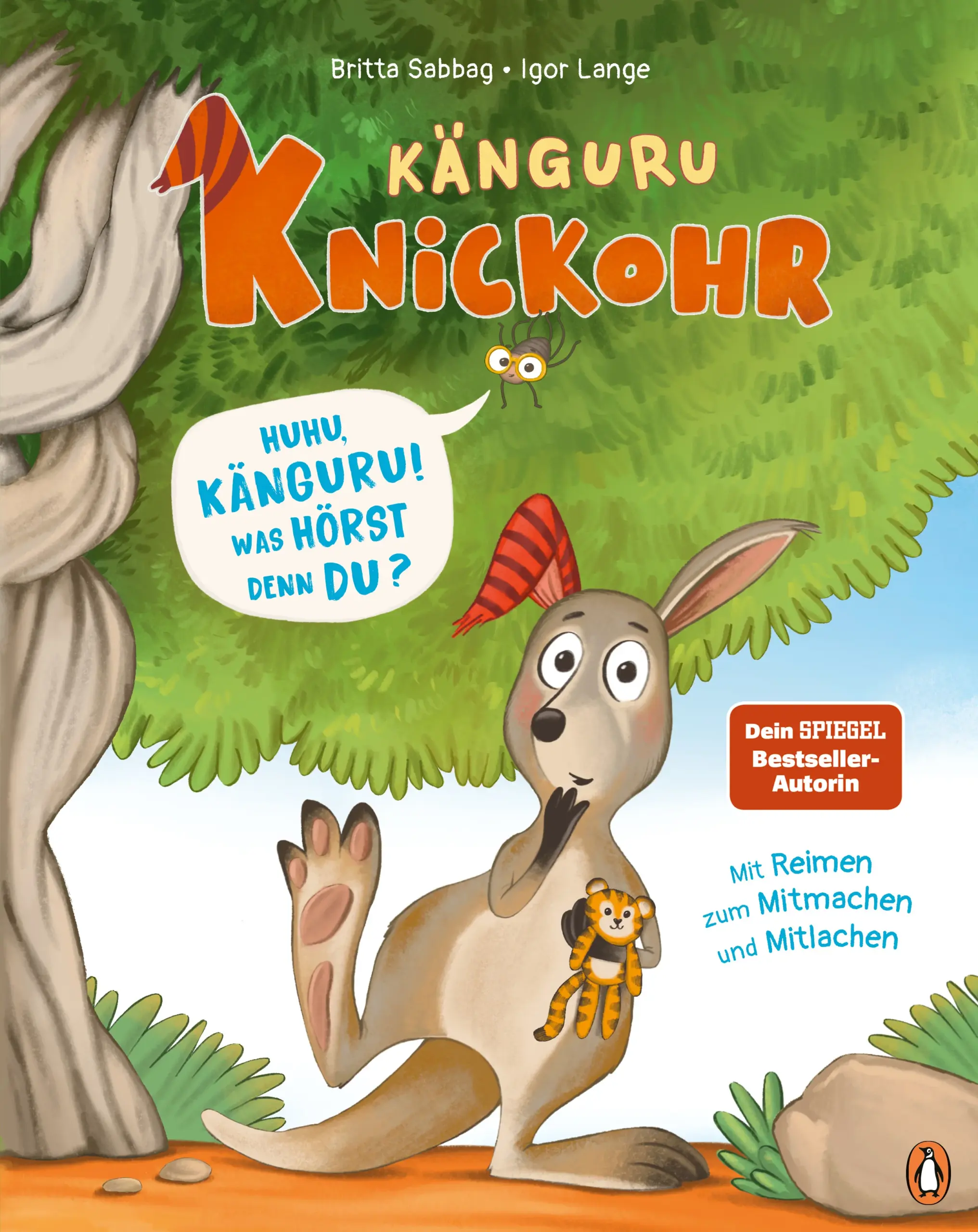 Losgehüpft in ein großartiges Bilderbuch-Reime-Abenteuer!»Aufwachen, mein Schatz!«, ruft Mama Känguru am Morgen. Und was macht Knickohr? Das kleine Känguru kuschelt sich noch mal gemütlich in seinen Platz. Nach dem Spielen am Nachmittag räumt Knickohr nicht etwa auf, sondern stapelt auf seinen Turm noch mehr Klötze drauf. Denn das kleine Känguru hört nur, was es hören will: So wird der ganze Tag, wie Knickohr ihn mag! Ein ganz besonderer Bilderbuch-Spaß der Spiegel-Bestsellerautorin Britta Sabbag - mit lustigen Reimen zum Mitraten, Mitmachen und Mitlachen für alle Kinder ab 4 Jahren