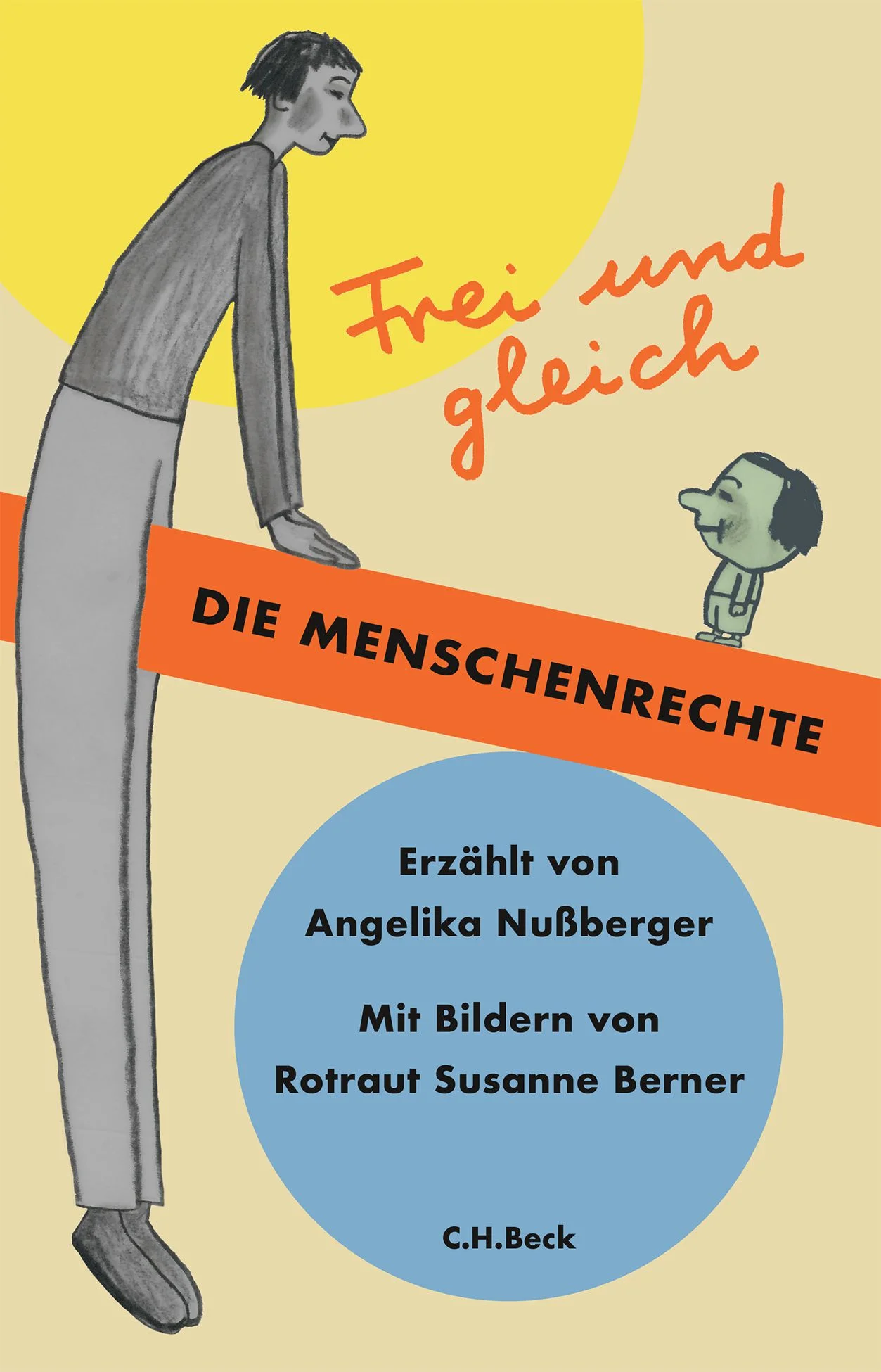 Eine Richterin erklärt die Menschenrechte - 30 wahre Geschichten illustriert von Rotraut Susanne Berner Die Menschenrechte sollte jeder kennen, denn sie gehören allen. Angelika Nußberger erklärt anhand von wahren Geschichten, was Menschenwürde, Freiheit, Gleichheit und Sicherheit bedeuten. Rotraut Susanne Berner gelingt es mit ihren genialen Bildern, den großen Fragen ihre Schwere zu nehmen und sie gerade dadurch zu verstehen. Ein wunderschönes Buch für alle, die über die Menschenrechte nachdenken und sich für sie einsetzen wollen. Beim Zwergenweitwurf kann man gegen Bezahlung kleinwüchsige Menschen auf eine Matte werfen. Ein klarer Verstoß gegen die Menschenwürde, befanden die Behörden. Doch dagegen klagten die Kleinwüchsigen, denn es war ihr Lebensunterhalt. Hatten sie recht? Heute ist das Spiel in den meisten Ländern verboten, aber in Australien und Kanada gibt es sogar Meisterschaften. Angelika Nußberger zeigt an wahren Gerichtsfällen, was Menschenwürde, Religions- und Meinungsfreiheit, das Recht auf Leben und Gleichbehandlung oder der Schutz des Privatlebens und der Umwelt bedeuten - und warum immer wieder neu über die Menschenrechte verhandelt werden muss. Denn in den scheinbar kleinen Fällen geht es immer auch um die großen Fragen unserer Zeit, um Gleichberechtigung, Klimaschutz, Krieg und Frieden, Toleranz, Solidarität und das Leben in einer unsicheren Welt. Dass sich die großen Fragen in den konkreten Geschichten verbergen, unterstreichen die einprägsamen, pointierten Bilder von Rotraut Susanne Berner, die dazu einladen, sich neugierig in dieses aufwendig gestaltete zu vertiefen. Wir wollen keine Freiheit ohne Brot, aber wir wollen auch kein Brot ohne Freiheit! Nelson Mandela Ein All-Age-Buch, illustriert von Rotraut Susanne Berner Erste Einführung in die Menschenrechte für Leserinnen und Leser ab 12 Jahren Angelika Nußberger war Richterin am Europäischen Gerichtshof für Menschenrechte und erzählt viele Fälle aus eigener Anschauung Von der Menschenwürde über Freiheit, Gleichheit und Bildung bis zum Schutz der Umwelt: Die Menschenrechte sind für alle da