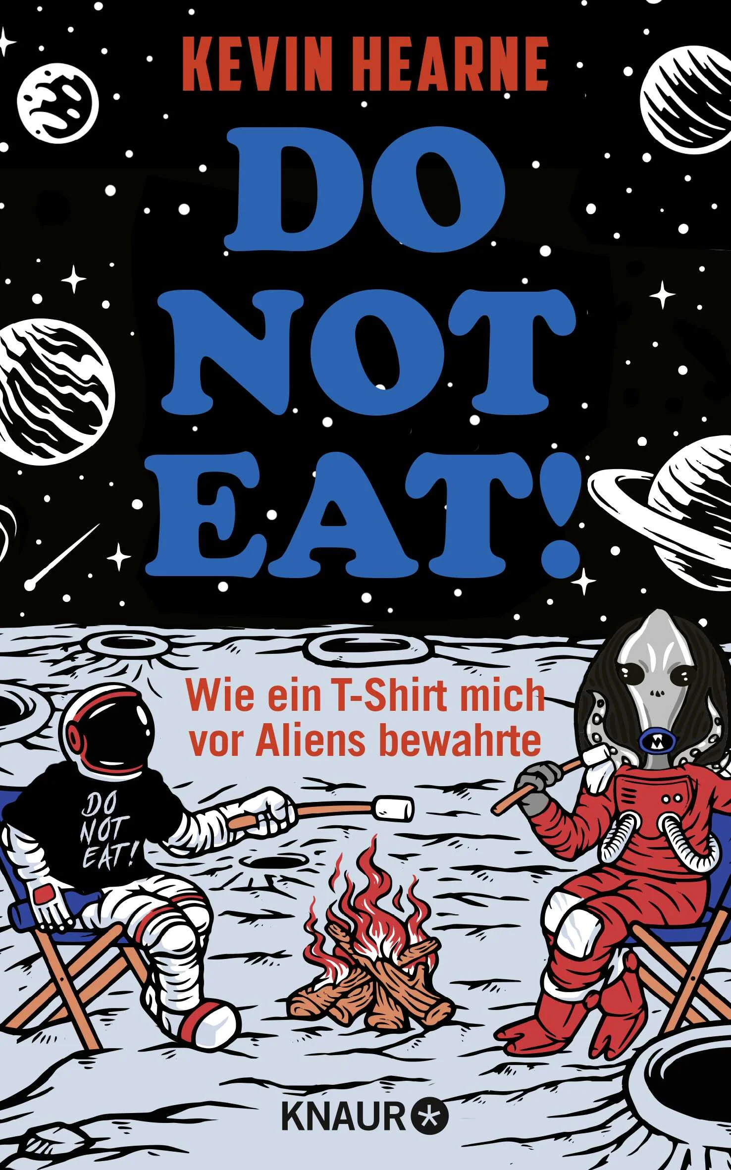 Sechs Wissenschaftler – ein Plan: nicht als Alien-Snack enden … In der bitterbösen Science-Fiction-Komödie Do not eat! von Kevin Hearne geht es um Alien-Entführungen, interstellare Reisen durchs Weltall und natürlich nichts weniger als die Rettung der Menschheit!Wie scheiße kann ein Tag werden? Erst muss Physiker Clint Beecham mit ansehen, wie sein bester Freund von Aliens gefressen wird, dann wird er selbst auf deren Raumschiff verschleppt. Immerhin steckt man ihn zur Sicherheit in ein T-Shirt mit der Aufschrift »Do not eat!« – denn Clint und fünf weitere Wissenschaftler sollen für etwas Besonderes aufgespart werden. Während die Aliens mit Reiseproviant in Form von 50.000 Gefangenen ihren Heimatplaneten ansteuern, um dort vom All-you-can-eat-Buffet namens Erde zu schwärmen, wird den Wissenschaftlern eines klar: Es ist höchste Zeit, E.T. so richtig in den Arsch zu treten!Bestseller-Autor Kevin Hearne hatte sichtlich Spaß am Schreiben dieses urkomischen Science-Fiction-Romans, der voller schwarzem Humor steckt und sich selbst nie zu ernst nimmt. »Hearnes fesselnder, mitreißender Alien-Entführungsroman ist sowohl unterhaltsam als auch zum Nachdenken anregend.« Publishers Weekly
