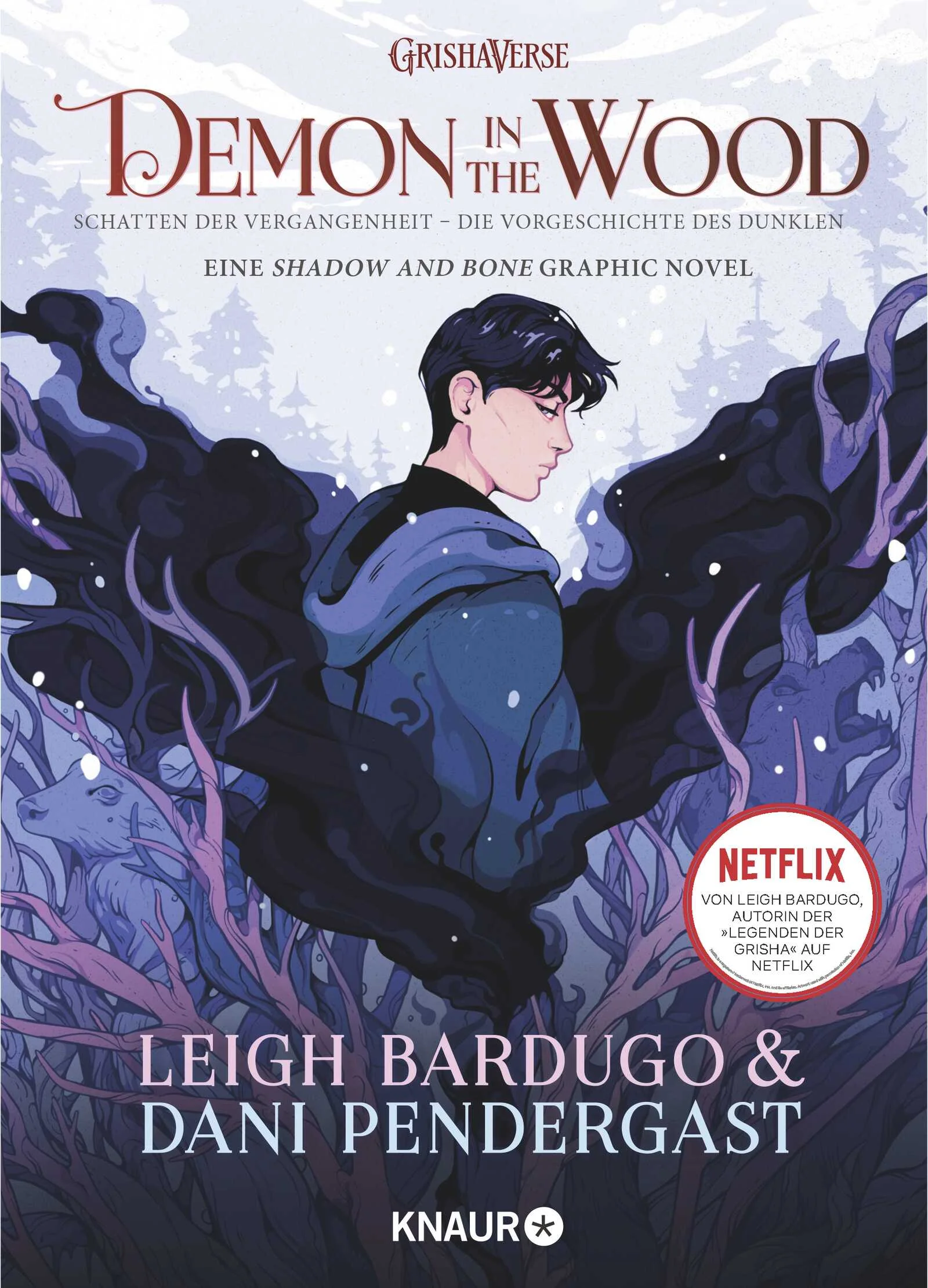 Ein Muss für alle Fantasy-Fans: Die Hintergrundgeschichte des Serien-Lieblings Aleksander Kirigan aus der erfolgreichen Netflix-Serie »Shadow and Bone« erstmals auf deutsch in der exklusiven Graphic Novel!In dieser Vorgeschichte zur SPIEGEL-Bestseller-Reihe der Grisha führt uns Leigh Bardugo in die geheimnisvolle Vergangenheit Ravkas, als die Grisha auf der Flucht waren und der Dunkle seine ersten Schritte auf dem Weg zur Macht unternahm...Bevor er Ravkas Zweite Armee anführte, bevor er die Schattenflur schuf und lange bevor er zum Dunklen wurde, war er nur ein einsamer Junge, der mit einer außergewöhnlichen Macht belastet war. Eryk und seine Mutter haben ihr Leben auf der Flucht verbracht. Aber sie werden nie einen sicheren Hafen finden. Denn sie sind nicht nur Grisha – sie sind die tödlichsten und seltensten ihrer Art. Gefürchtet von denen, die sie vernichten wollen, und gejagt von denen, die ihre Gabe ausnutzen wollen, müssen sie ihre wahren Fähigkeiten verstecken, wohin sie auch gehen. Doch manchmal haben tödliche Geheimnisse einen Weg, sich selbst zu enthüllen …Die Vorgeschichte des Dunklen als hochwertig ausgestattetes Graphic Novel mit farbigen Illustrationen - Für alle Fans des GrishaVerse!Tauche ein in das GrishaVerse der Bestseller-Autorin Leigh Bardugo:Die Grisha-Trilogie ist in folgender Reihenfolge erschienen:»Goldene Flammen«»Eisige Wellen«»Lodernde Schwingen«Die Krähen-Dilogie ist in folgender Reihenfolge erschienen:»Das Lied der Krähen«»Das Gold der Krähen«Die Thron aus Nacht und Silber-Dilogie besteht ausKing of ScarsRule of WolvesNoch mehr Geschichten aus der Grisha-Welt:»Die Sprache der Dornen« (illustrierte Märchen aus der Welt der Grisha)»Die Leben der Heiligen« (illustrierte Heiligen-Legenden aus der Welt der Grisha)»Demon in the Wood. Schatten der Vergangenheit« (Graphic Novel zur Vorgeschichte des Dunklen)