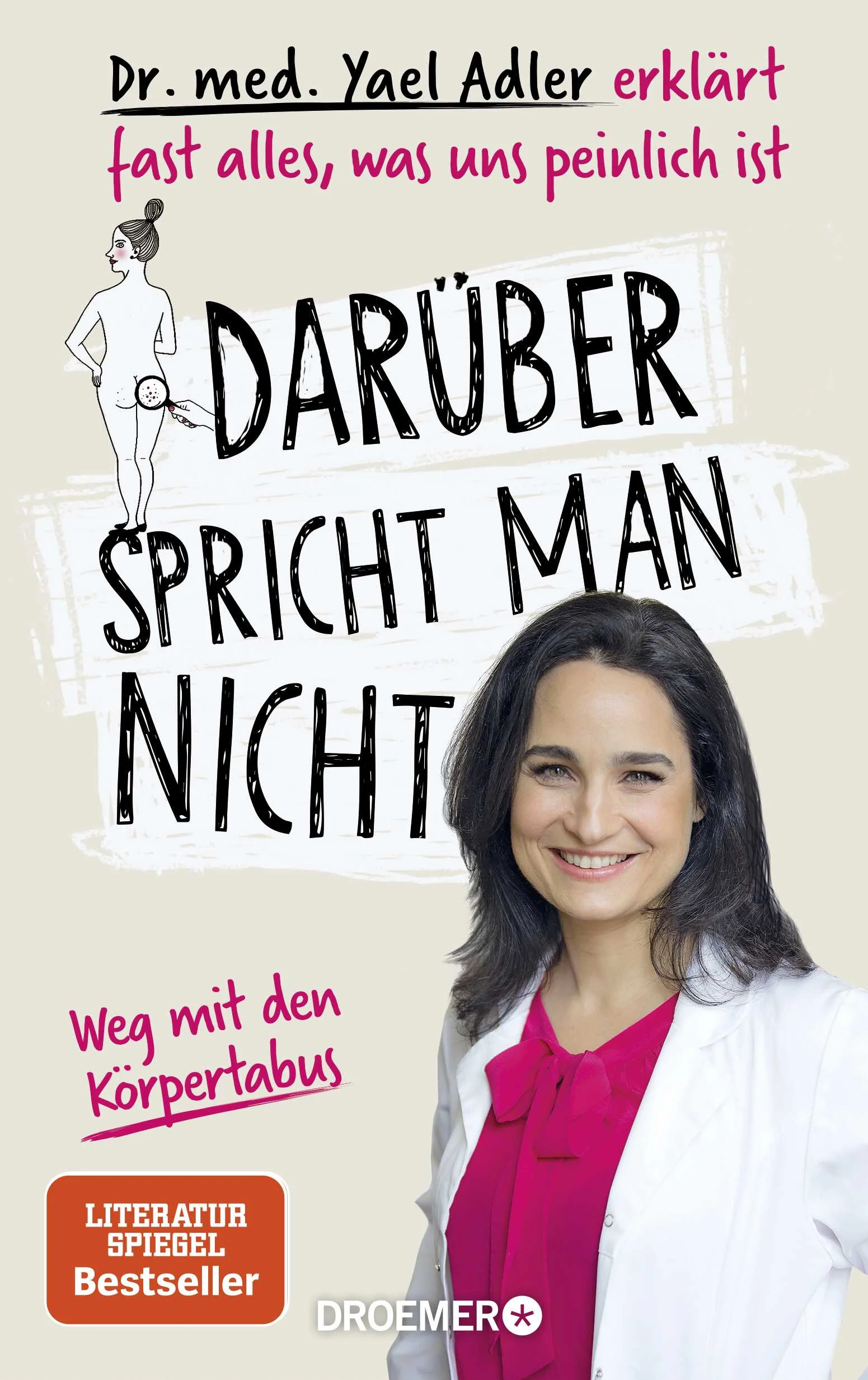 Unverkrampft, humorvoll und verständnisvoll: Dr. Yael Adler ist Ärztin für Haut- und Geschlechtskrankheiten und spricht ganz offen und unkompliziert über die Tabuzonen und Tabuthemen des menschlichen Körpers.Yael Adler ist Ärztin für Haut- und Geschlechtskrankheiten und als solche täglich mit Tabuthemen ihrer Patienen konfrontiert. Seien es Inkontinenz, Erektionsstörungen, Unfälle mit Sexspielzeug, Körpergeräusche – Frauen und Männer suchen bei ihr ärztlichen Rat und vertrauen sich auch darüber hinaus an. Yael Adler weiß, was die Menschen beschäftigt, was für viele völlig unmöglich ist, öffentlich auszusprechen - und was doch Hunderttausende gemein haben.In diesem Buch erzählt Dr. Yael Adler unverkrampft, humor- und verständnisvoll von allen Tabuzonen und Tabuthemen des menschlichen Körpers. Von Akne bis Warzen, von Körpergeruch bis Geschlechtskrankheiten – dieses Buch informiert, unterhält und spricht allen aus der Seele, die sich schon immer gefragt haben: Bin ich eigentlich normal? Die Antwort lautet: Ja, bist du! Egal ob Pickel, Blähungen oder Erektionsstörungen – du bist damit nicht allein. Tabu war gestern!»Tabus sind quasi mein täglich Brot. Ich begegne in meiner Praxis Menschen, die sehr fremdeln – mit sich, mit ihrem Körper. Menschen, die lange still vor sich hin leiden, sich schämen und... schweigen. Da geht es um Hautausschläge an sehr privaten Stellen, um Juckreiz am Po, den Verdacht einer Geschlechtskrankheit oder Probleme im Bett.Wer aber sich traut, persönliche Tabuthemen anzusprechen, nimmt ihnen die Macht. Dieses Buch soll dafür ein Mutmacher sein: Ich möchte meinen Leserinnen und Lesern helfen zu verstehen, was in ihrem Körper passiert. Am Ende der Lektüre werden sie hoffentlich wissen: Sie sind nicht allein! Es gibt kein peinliches Leiden, das andere Menschen nicht auch quält.« Yael Adler