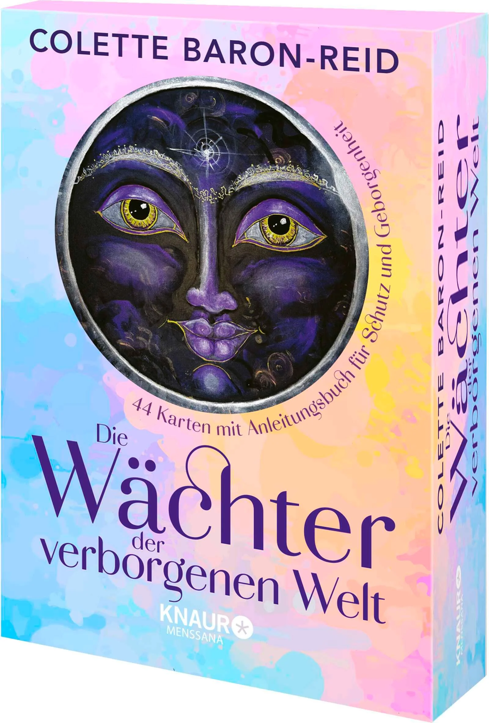 Colette Baron-Reids persönlichste Orakelkarten: von ihr geschrieben und illustriertWährend einer persönlichen Krise offenbaren sich Bestsellerautorin Colette Baron-Reid magische Wesen, die wir aus Mythen und Legenden kennen: Manche nennen sie Engel, Feen oder Naturgeister. Als unsere Welt immer technischer wurde, haben sie sich zurückgezogen. Doch jetzt, wo wir ihre Hilfe so dringend brauchen wie nie zuvor, konnte Colette Baron-Reid das Flüstern unserer Geistführer wieder hören. Sie repräsentieren unsere Verbindung zur göttlichen Intelligenz des Universums. Und sie bieten uns eine Chance, unsere innere Magie zu entdecken und unser Bewusstsein zu erweitern.Deshalb hat Colette Baron-Reid dieses spirituelle Kartenset gestaltet, das es auch uns ermöglicht, wieder mit den übernatürlichen Wesen in Verbindung zu treten.44 wunderschöne Orakelkarten mit ausführlichem BuchColette Baron-Reids neuestes Kartendeck ist ein Tor zu einer anderen Dimension und zugleich eine Einladung: Das Orakel »Die Wächter der verborgenen Welt« gewährt uns Einblick in die Mysterien unseres eigenen Herzens. Darüber hinaus leiten uns die Geistführer durch persönliche Transformationen und weisen uns in Krisen den Weg. Die Orakelkarten lehren uns, wie man in Zeiten der Not innere Stärke findet. Gleichzeitig erlauben sie uns einen tieferen Einblick in das Mysterium der Existenz. So kann jeder von uns Teil eines größeren, bewussten Universums werden. Mithilfe dieses Orakels und seiner liebevollen und empowernden Texte können wir zu unserem wahren Weg, zu unserem Lebenssinn und unserem größten Potenzial finden.