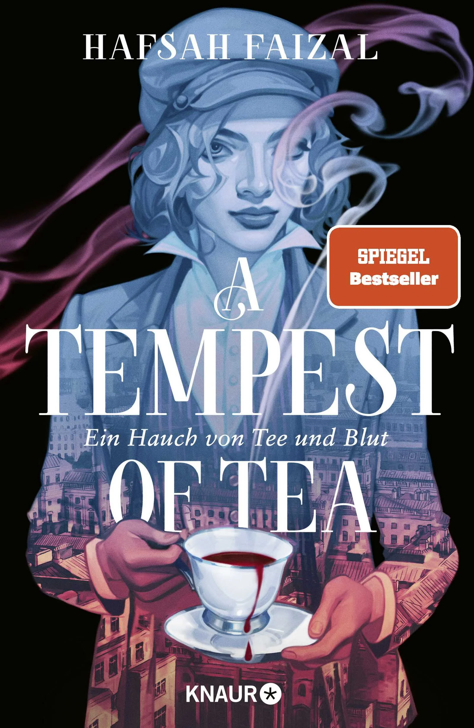 +++  Der Nr-1-New York Times-Bestseller endlich auf Deutsch! Mit hochwertiger Ausstattung mit gestaltetem Einband, schönem Schutzumschlag und grandiosem Innendesign +++»A Tempest of Tea – Ein Hauch von Tee und Blut« ist der mit Spannung erwartete erste Band der düsteren Fantasy-Dilogie von der New York Times-Bestsellerautorin Hafsah Faizal. »Das Lied der Krähen« trifft »Peaky Blinders« im Auftakt dieser düsteren Fantasydilogie rund um einen unmöglichen Raubzug, eine korrupte Großstadt und geächtete Vampire.Ein luxuriöses Teehaus mit einem blutigen Geheimnis,ein kriminelles Superhirn mit einer dunklen Vergangenheitund eine ungleiche Crew mit einem unmöglichen AuftragDie Straßen von White Roaring gehören Arthie Casimir, kriminelles Superhirn, Waise und Sammlerin von Geheimnissen. In ihrem luxuriösen Teehaus empfängt die Waise Arthie Casimir tagsüber die Reichen der Stadt – und gelangt dabei an so manches brisante Geheimnis. Nachts jedoch verwandelt sich die Teestube in ein illegales Bluthaus für Vampire, die von den Einwohnern des Landes Ettenia ebenso gefürchtet wie verachtet werden.Doch als ihr Teehaus bedroht wird, bietet ein geheimnisvoller Fremder Arthie einen Deal an, dem sie nicht widerstehen kann: Sie soll ein Buch stehlen, das sich in der verführerischen Unterwelt Ettenias befindet, die von mächtigen Vampiren beherrscht wird und zu der Außenstehende keinen Zutritt haben.Zusammen mit ihrem engsten Vertrauten Jin stellt Arthie eine Crew für diese unmögliche Mission zusammen. Doch nicht alle sind wirklich auf ihrer Seite, und plötzlich findet Arthie sich inmitten einer Verschwörung mächtiger Vampire wieder, die die Welt in ihren Grundfesten erschüttert.Der düstere Fantasyauftakt »A Tempest of Tea« erzählt von einer Gruppe von wagemutigen Außenseitern im Land Ettenia, einer Mischung aus dem England der 1920er-Jahre und Leigh Bardugos fiktivem Ketterdam. Fans von »Das Lied der Krähen« werden hier voll auf ihre Kosten kommen!Mehr von der Nummer 1-New York Times-Bestsellerautorin Hafsah Faizal erwartet dich in:A Tempest of Tea (Blood and Tea 1)A Steeping in Blood. A Tempest of Tea 2 (Blood and Tea 2)We hunt the Flame (Die Reiche von Arawiya 1)We free the Stars (Die Reiche von Arawiya 2)»Verführerisch, scharfsinnig und clever. Mit einer guten Portion Behaglichkeit und einer noch größeren Menge ausgefahrener Krallen.« Holly Black, Nummer-1-Bestsellerautorin»Der fesselnde Roman A Tempest of Tea ist perfekt zusammengebraut: eine raffiniert aufgebaute Welt, ein von einem Heist angetriebener Plot, ein Hauch von Romance und eine Reihe liebenswerter Figuren. Hafsah Faizals neuester Roman knistert vor Adrenalin und Charme.« ― Rebecca Ross, Nummer-1-New York Times-Bestsellerautorin von Divine Rivals»A Tempest of Tea ist ein Meisterwerk, angefüllt mit phänomenaler Prosa, tadellosem World-Building und einer mitreißenden Found Family, die sich auf den Heist ihres Lebens einlässt! Hafsah Faizal hat die Art von Buch geschrieben, die einen nicht mehr loslässt – und ihr werdet die Fortsetzung nicht abwarten können!« ― Ali Hazelwood, New York Times-Bestsellerautorin von The Love Hypothesis