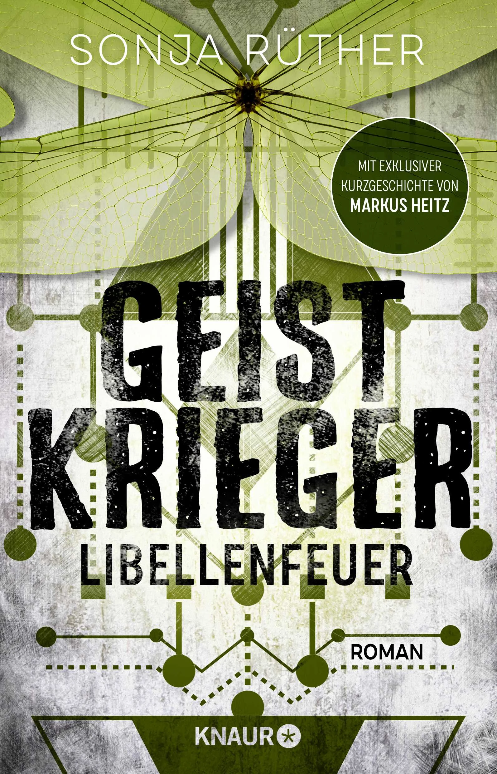 Fantastischer Thrill in einem alternativen Amerika: Der Kontinent wurde nie erobert, doch die Nation der Powtankaner könnte von innen heraus zerstört werden …»Geistkrieger: Libellenfeuer« ist die Fortsetzung des Fantasy-Thrillers »Geistkrieger: Feuertaufe« von Sonja Rüther.Der Druck lastet schwer auf der Sondereinheit der Geistkrieger um den eingewanderten Schotten Finnley: Im Fall des »Gabensammlers« tappen sie im Dunkeln. Mit äußerster Brutalität reißt der Unbekannte denen, die gesegnet sind, ihre besondere Gabe aus dem Bewusstsein, um sie selbst zu nutzen und auf diese Weise immer mächtiger zu werden.Doch die Nation der Powtankaner wird noch von einem weiteren Übel bedroht: Immer mehr Menschen benehmen sich äußerst merkwürdig, das Ganze scheint sich wie eine Seuche auszubreiten. Ausgerechnet jetzt geraten die Geistkrieger in den Fokus widerstreitender politischer Interessen …Mit ihrer Thriller-Reihe »Geistkrieger« hat Sonja Rüther ein erfrischend anderes Fantasy-Setting geschaffen, das mit seiner alternativen Geschichte Amerikas und dem actionreichen Plot einfach süchtig macht.Auch der 2. Teil der Fantasy-Thriller-Reihe enthält eine exklusive Kurzgeschichte von Markus Heitz.