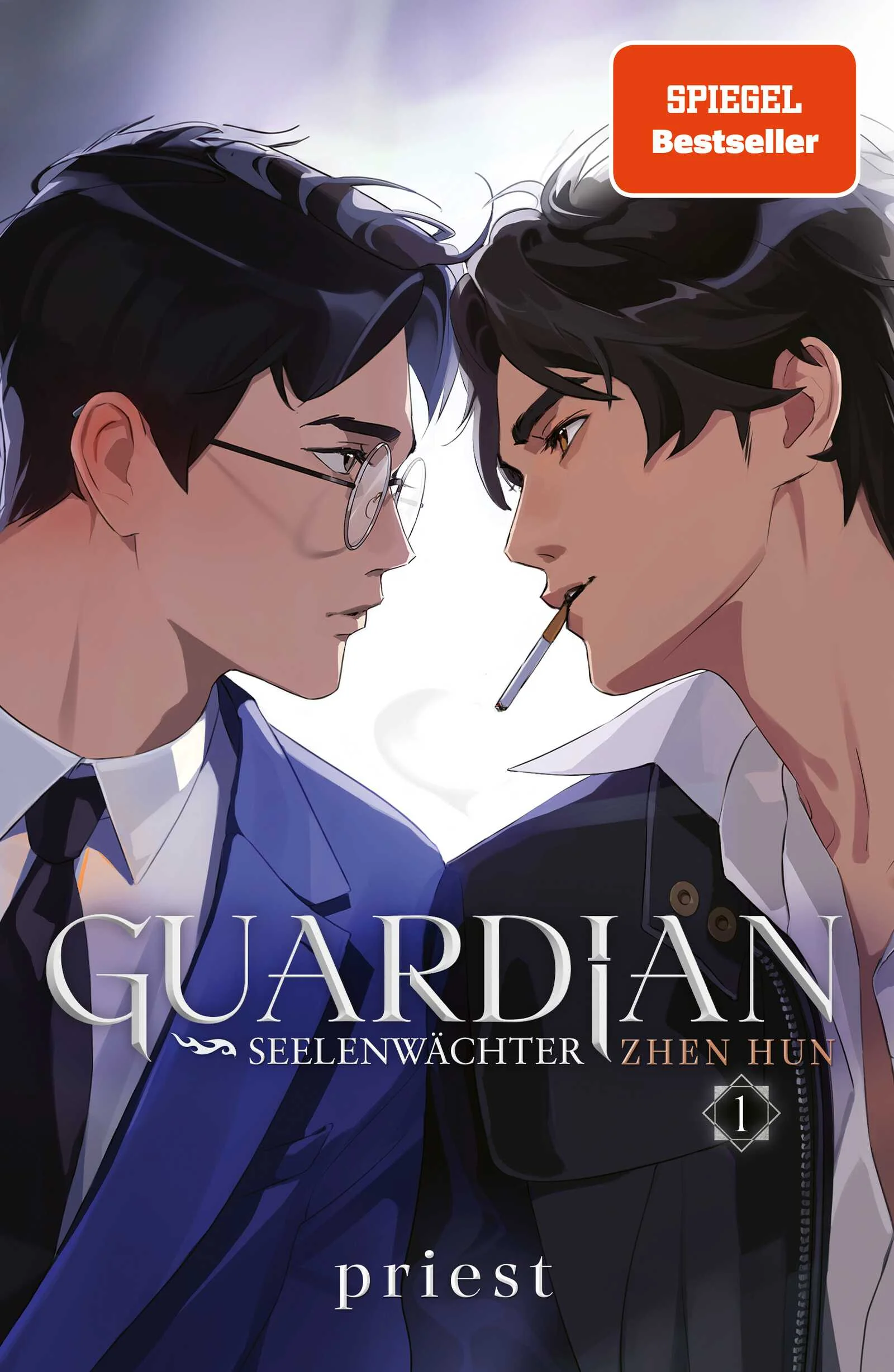 Erstmals auf Deutsch, von einer der erfolgreichsten Autorinnen Chinas: die Danmei-Light-Novel-Sensation – hochwertig ausgestattet mit beigelegter Charakterkarte und wunderschönen Innenillustrationen!Der junge Ermittler Zhao Yunlan leitet eine verdeckte Abteilung des Ministeriums für öffentliche Sicherheit, die sich mit dem Übernatürlichen befasst. Gemeinsam mit seinem Team und seiner sprechenden Katze Daqing muss Yunlan die Grenzen zwischen der Welt der Sterblichen und der Unterwelt häufig überschreiten. Hinter Yunlans großspuriger, lässiger Art verbergen sich ein scharfer Verstand und ein Arsenal an arkanem Wissen, die er einsetzt, um seine Fälle zu lösen.Bei der Untersuchung eines furchtbaren Todesfalls an einer Universität trifft Zhao Yunlan auf den mysteriösen Professor Shen Wei. Zhao Yunlan ist sofort von Shen Weis gutem Aussehen und seiner geheimnisvollen Art fasziniert. Die Anziehungskraft zwischen den beiden ist unleugbar, auch wenn Shen Wei versucht, auf Distanz zu bleiben. Schon bald stellt Zhao Yunlan fest, dass er das Rätsel um Shen Wei lösen muss, wenn er seinen aktuellen Fall aufklären will – der ihn und den attraktiven Professor tiefer als jemals zuvor in die Unterwelt führen wird. Band 1 der Contemporary Fantasy-Romance-Trilogie um eine übernatürliche Mordserie und eine unsterbliche Liebe in einem Dark Academia-SettingEin absolutes Must-Have für alle Fans von Mo Xiang Tong Xius The Grandmaster of Demonic Cultivation und Heaven Officials Blessing sowie alle Leser*innen, deren Herzen bei Boys Love-Geschichten höher schlagen!Diese Tropes erwarten dich:Forbidden LoveSecond ChancesGrumpy x SunshineSlow Burn RomanceBoys Love / Gay RomanceDark AcademiaMysteriöse MordeDunkle GeheimnisseActionreich, emotional und voller unerwarteter Wendungen. Die Danmei-Trilogie erscheint in folgender Reihenfolge:Guardian 1. SeelenwächterGuardian 2. Gesandter der UnterweltGuardian 3. Das große SiegelEbenfalls von SPIEGEL-Bestseller-Autorin Priest erschienen: Die moderne Urban-Fantasy-Reihe, in der ein junger Mann mit übernatürlichen Fähigkeiten versucht, das Chaos eines Jahrtausende alten Dämons im Griff zu behalten – und seine Gefühle für ihn.Drowning Sorrows in Raging Fire 1. Feuervogel