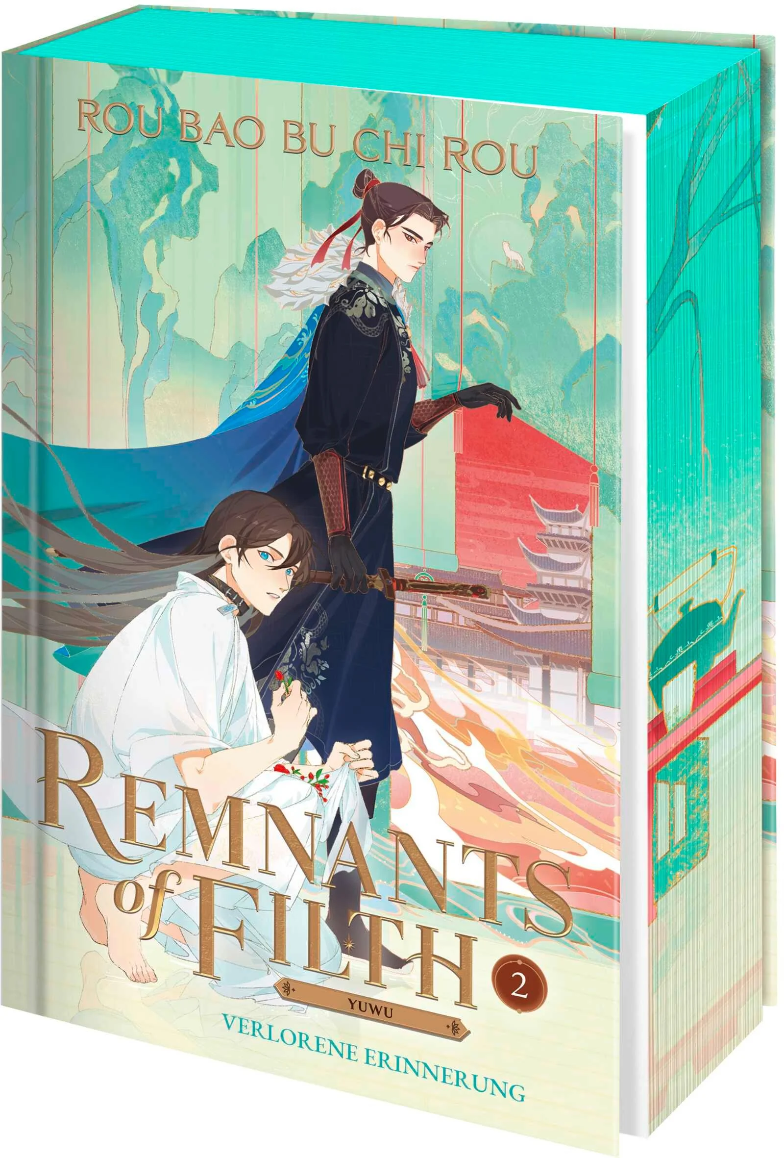 +++ Streng limitierte Erstauflage mit Farbschnitt und exklusiver Charakterkarte +++Band 2 der heiß geliebten Light Novel Bestseller-Serie »Remnants of Filth«: epische historische Fantasy aus China über zwei Liebende, die ein dunkles Schicksal zu Feinden macht.Als sich die brutale Mordserie in der Hauptstadt von Chonghua dem Ende zuneigt, nimmt Mo Xi den Mann in Gewahrsam, der einst seine große Liebe war: den Verräter Gu Mang. Mo Xi hofft, Gu Mang endlich all die dunklen Geheimnisse entlocken zu können, die in seinen verlorenen Erinnerungen verborgen sind. Dabei lässt ihm eine Frage keine Ruhe: Hat Gu Mang wirklich alles vergessen – oder ist sein Gedächtnisverlust nichts weiter als eine grausame Täuschung?Während Mo Xi von den Geistern der Vergangenheit gequält wird, zerren gleichzeitig seine Verpflichtungen als Oberbefehlshaber unerbittlich an ihm. Wird er je die Antworten erhalten, nach denen er sich sehnt? Und wird Gu Mang sich jemals an ihn erinnern können?Wunderschön illustriert: die Danmei-Sensation erstmals auf DeutschBestseller-Autorin Rou Bao Bu Chi Rou ist in der Community auch als »Meatbun« bekannt. Ihre Boys Love Fantasy »Remnants of Filth« spielt im Universum von »The Husky and His White Cat Shizun«.Diese Tropes erwarten dich:Lovers to Enemies to LoversBoys Love / Gay RomanceWho did this to youHurt him and I kill youDark SecretsLost MemoriesSecond Chance