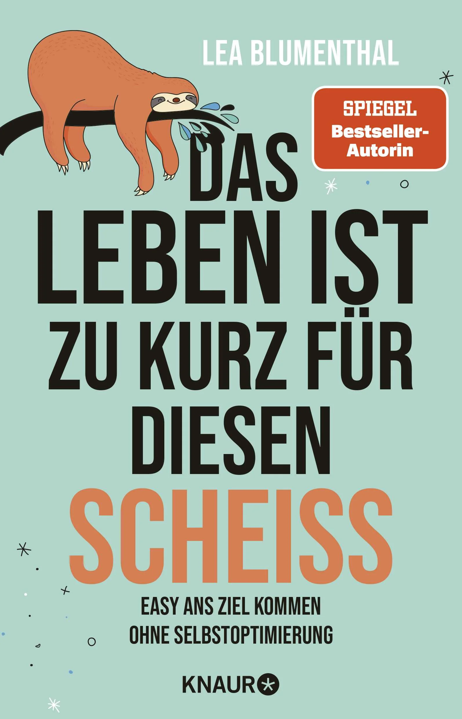 Schluss mit Selbstoptimierung! Weniger macht glücklicherDer neuer Anti-Ratgeber von der Autorin des Bestsellers „Mach’s wie die Möwe, scheiß drauf!“. Für alle, die ihr Leben verbessern wollen – ohne viel Aufwand, Motivation und Disziplin. Ganz nach dem Motto: Faul lebt es sich einfach zufriedener.Zum #thatgirl und zurückGesünder essen? Häufiger die Treppe nehmen? Nur noch grünen Strom beziehen und aufs Fliegen verzichten? Lea Blumenthal hat viele gute Vorsätze, die sie aber leider nie umsetzt. Vom Leben eines „That Girls“ ist sie weit entfernt. That Girl: Menschen, meist junge Frauen, die um 5 Uhr morgens aufstehen, meditieren, Sport treiben, gesund essen und alle guten Vorsätze schon vor dem 1. Januar umsetzen.Mithilfe ihrer Psychologenfreundin Tina (die aktuell für einen Halbmarathon trainiert, ansonsten aber sehr nett ist) ergründet Lea, was in ihrem und den Oberstübchen vieler anderer Menschen so abgeht. Sie probiert allerlei motivierende Kniffe aus der Coachingkiste und schafft es sogar, einige Dinge konsequent umzusetzen, die sie sich vornimmt. Für eine Weile ernährt sie sich gesünder, steht morgens früher auf, nimmt die Treppe und führt regelmäßig achtsam Dankbarkeitstagebuch. Bis sie eines Tages merkt: Sich ein Leben lang selbst zu optimieren kann einfach nicht der Schlüssel zum Glück sein. Und interessanterweise kommen faule Menschen meist ebenso gut ans Ziel...So verbessert sich Ihr Leben, wenn Sie aufhören, sich ständig selbst zu verbessernLea Blumenthal hat versucht, sich selbst zu optimieren, damit Sie es nicht tun müssen. Mit „Das Leben ist zu kurz für diesen Scheiß“ hat sie einen humorvoller Anti-Ratgeber mit vielen biografischen Anekdoten und leicht verständlichen psychologischen Hintergründen geschrieben. Das perfekte „Selbsthilfebuch“ für Gegner*innen der ständigen Selbstoptimierung, das zeigt: Mit mehr Gelassenheit lebt es sich besser!