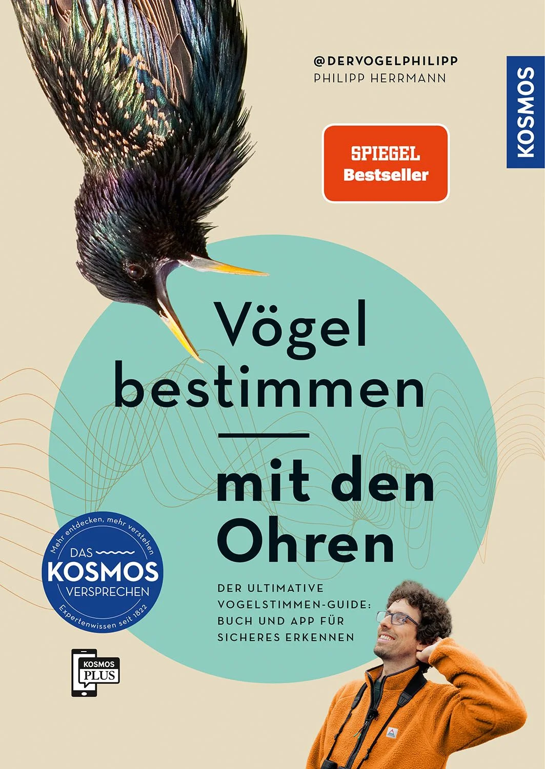 Vögel bestimmen mit Erfolgsgarantie – „der Vogelphilipp“ macht’s möglich! Denn mit seinem einzigartigen Konzept hilft Philipp Herrmann (@dervogelphilipp), freiberuflicher Biologe, Ornithologe und Gründer der Vogelstimmen-Hotline, allen Vogelenthusiasten, über 30 heimische Vögel zweifelsfrei an ihrem Gesang zu erkennen. Gleichzeitig stellt er jede einzelne Art ausführlich vor und sorgt auch mit seinen Videos, in denen er alles anschaulich erklärt, für einen optimalen Lerneffekt. Begleitet wird das Buch mit Vogelstimmen und Videos in der kostenlosen KOSMOS-PLUS-App, sodass sich schon schnell die ersten Erfolgserlebnisse beim Bestimmen der Gesänge und Rufe einstellen. Also: Raus in die Natur, Augen und Ohren auf!