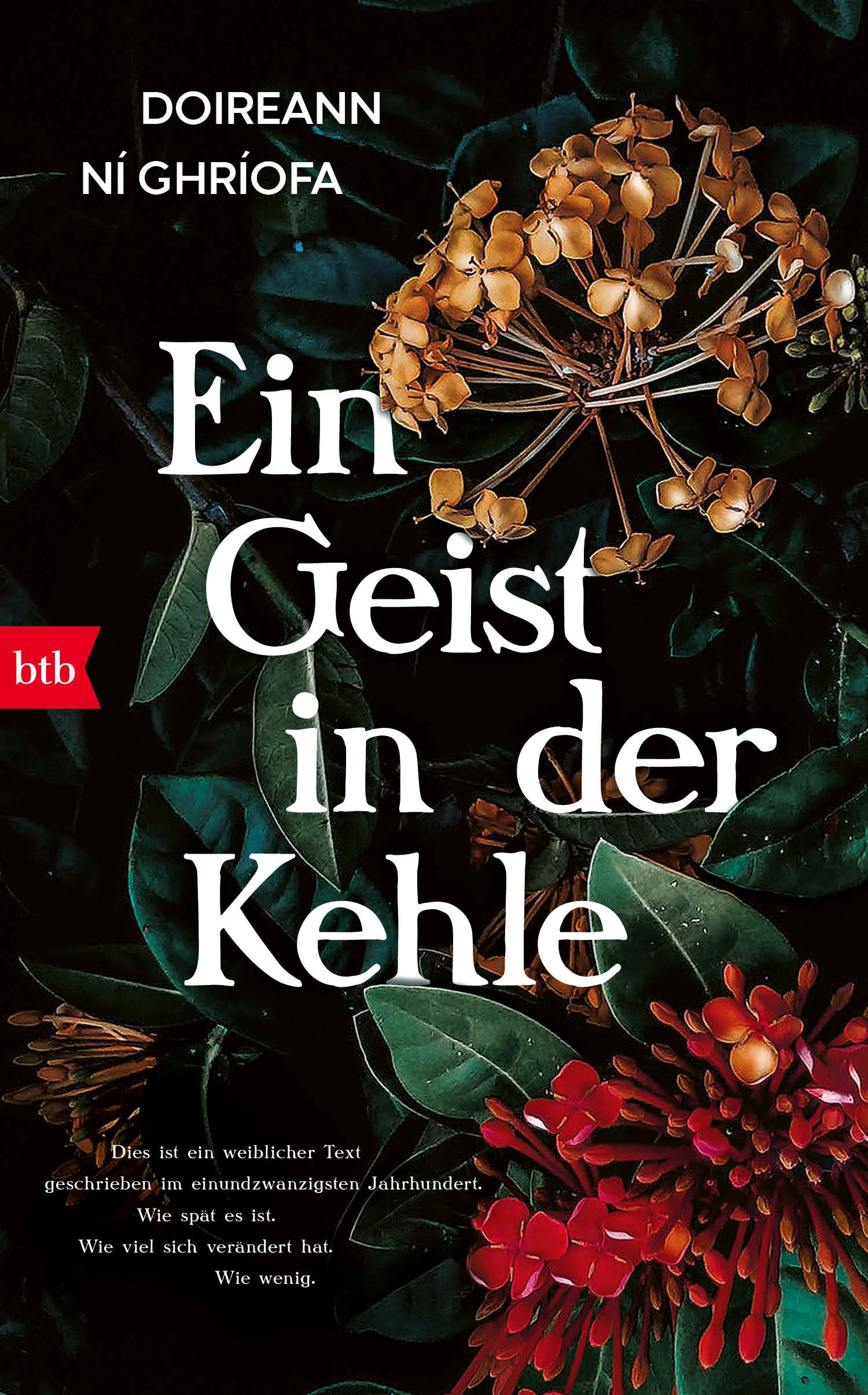 DIES IST EIN WEIBLICHER TEXTZWEI SCHRIFTSTELLERINNEN, Jahrhunderte voneinander getrennt: In ihrem ungewöhnlichen Prosadebüt verbindet Doireann Ní Ghríofa Essay und Autofiktion, um das Innenleben und die tiefe Verbundenheit zwischen zwei schreibenden Frauen aus zwei verschiedenen Epochen zu erkunden. Es ist eine Feier des Lebens, der Liebe und des rechten Umgangs mit Leiden. Im 18. Jahrhundert trinkt eine irische Adelige, als sie erfährt, dass ihr Mann ermordet wurde, eine Handvoll seines Blutes und verfasst ein außergewöhnliches Gedicht, das zum nationalen Mythos werden wird. In der Gegenwart entgeht eine junge Mutter nur knapp einer Tragödie und stößt auf ein Gedicht, das sie bereits als Schulkind gelesen hat. Besessen von den Parallelen zu ihrem eigenen Leben macht sie sich auf die Suche nach dem verschwiegenen Rest des Geschehens. Eine große Geschichte über eine Frau, die ihre Stimme befreit, indem sie in die Vergangenheit vordringt und die einer anderen findet.