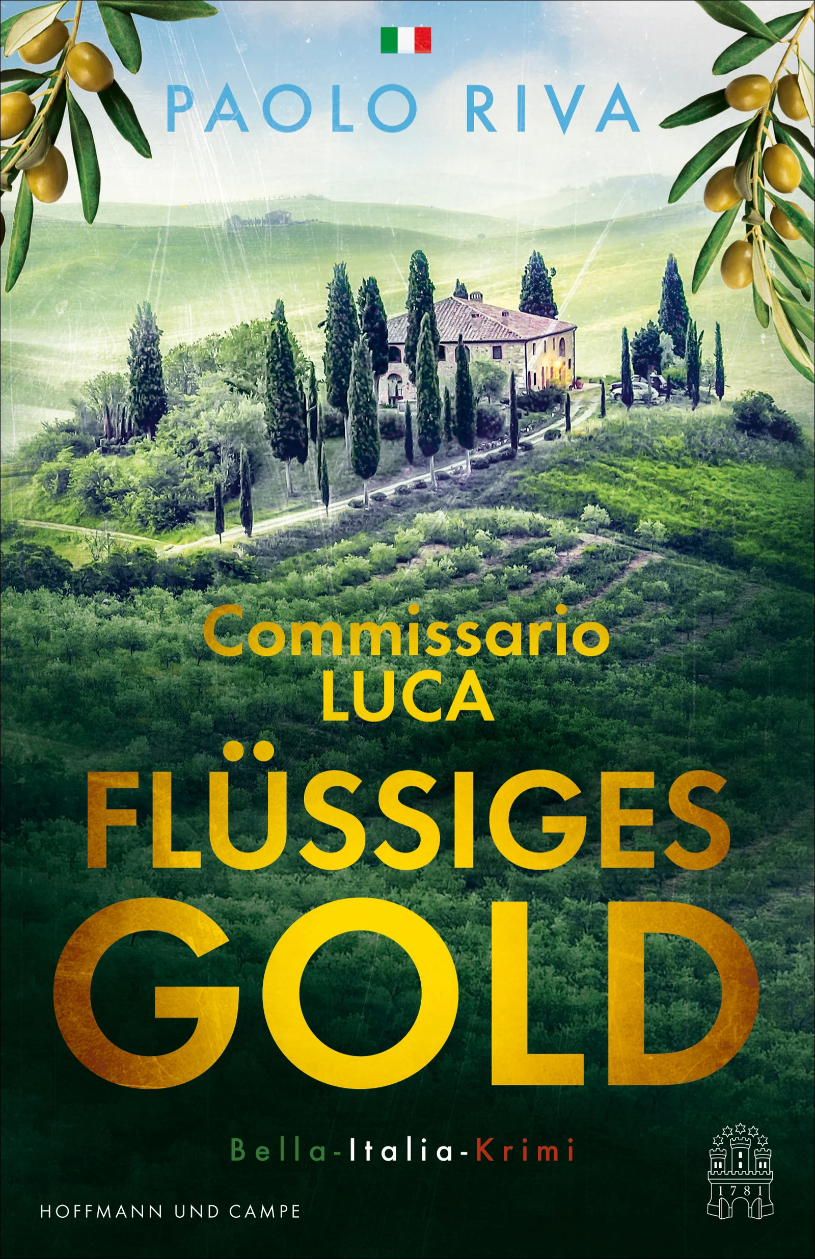 Unter der Sonne Italiens sucht eine Kleinstadt einen Mörder.Commissario Luca hat seinen Job in Venedig an den Nagel gehängt und arbeitet nun im größtmöglichen Idyll: Montegiardino, ein Städtchen, das sich am Flusslauf des Arno in die sanften Hänge der Toskana schmiegt. Hier herrscht das Dolce Vita und den Höhepunkt von Lucas Polizistenleben bildet der gelegentliche Auffahrunfall vor der Grundschule. Da wird an einem trubeligen Markttag mitten auf der zentralen Piazza eine Olivenbäuerin angeschossen. Luca will nicht glauben, dass es die braven Bürger von Montegiardino aufeinander abgesehen haben. Hat die Mafia ihre Finger im Spiel? Als weitere Schüsse fallen, beginnt Luca, das vermeintliche Idyll mit anderen Augen zu sehen.Begleiten Sie Commissario Luca in weiteren spannenden Fällen:Flüssiges Gold (Band 1)Toskanische Sünden (Band 2)Steinerne Schuld (Band 3)Stumme Zypressen (Band 4)