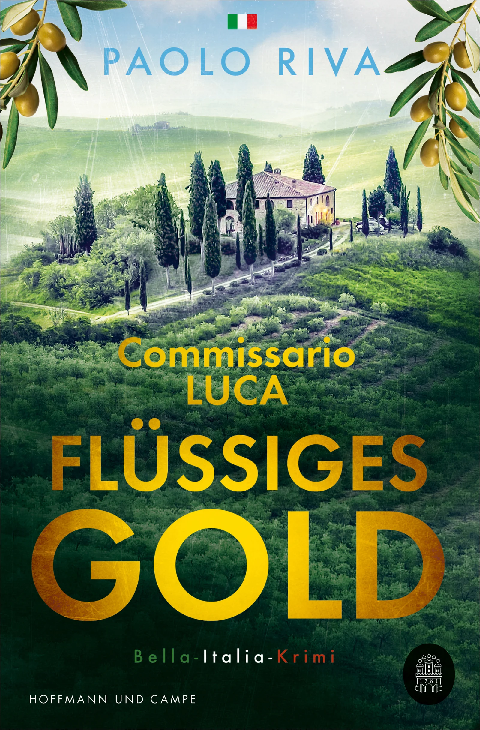 Unter der Sonne Italiens sucht eine Kleinstadt einen Mörder.Commissario Luca hat seinen Job in Venedig an den Nagel gehängt und arbeitet nun im größtmöglichen Idyll: Montegiardino, ein Städtchen, das sich am Flusslauf des Arno in die sanften Hänge der Toskana schmiegt. Hier herrscht das Dolce Vita und den Höhepunkt von Lucas Polizistenleben bildet der gelegentliche Auffahrunfall vor der Grundschule. Da wird an einem trubeligen Markttag mitten auf der zentralen Piazza eine Olivenbäuerin angeschossen. Luca will nicht glauben, dass es die braven Bürger von Montegiardino aufeinander abgesehen haben. Hat die Mafia ihre Finger im Spiel? Als weitere Schüsse fallen, beginnt Luca, das vermeintliche Idyll mit anderen Augen zu sehen.Begleiten Sie Commissario Luca in weiteren spannenden Fällen:Flüssiges Gold (Band 1)Toskanische Sünden (Band 2)Steinerne Schuld (Band 3)Stumme Zypressen (Band 4)