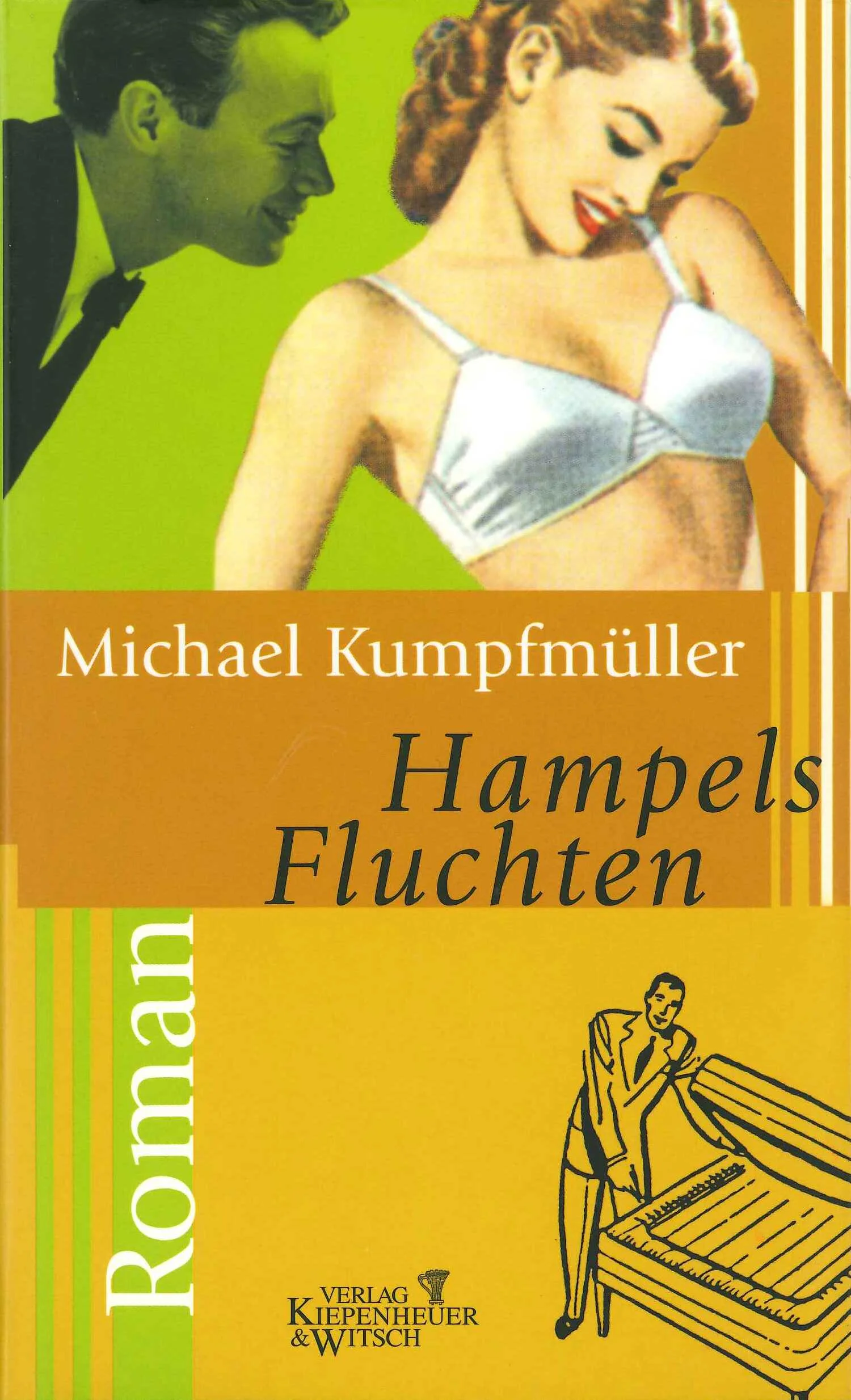 Die Kunst der Verführung – ein Roman über Liebe und Politik und die Betten im geteilten Deutschland. Er ist ein Spieler, ein Filou, ein Frauenheld und genialer Händler, der immer wieder auf die Beine kommt, aber am Ende vor die Hunde geht: Michael Kumpfmüllers Geschichte vom Bettenverkäufer Heinrich Hampel ist ein ebenso kraftvolles wie feinfühliges Buch über Politik und Liebe und die Betten im geteilten Deutschland, die Kumpanei mit der Macht, die Kunst der Verführung und die Weigerung, erwachsen zu werden. Jugend in der Sowjetunion, flieht Anfang der 50er Jahre in den Westen und setzt sich aus Angst vor seinen Gläubigern kurz nach dem Mauerbau in die DDR ab. Er ist ein begnadeter Verkäufer und phantasievoller Liebhaber, anpassungsfähig und aufmerksam, in der Liebe nicht weniger als im Leben. Hinreißende Frauen kreuzen den Weg dieses Helden, der am Ende seiner Suche nach dem Glück lernen muss, dass es irgendwann keinen neuen Anfang mehr gibt. Mit Michael Kumpfmüller meldet sich ein neuer Erzähler zu Wort, der mit dem Lebens- und Liebeskünstler Heinrich Hampel einen Helden geschaffen hat, den wir nicht mehr vergessen werden. Sein Roman vom Verführer und Verführten in den Betten zwischen Ost und West ist die Erzählung eines Lebens, das den Stempel der deutschen Geschichte trägt.