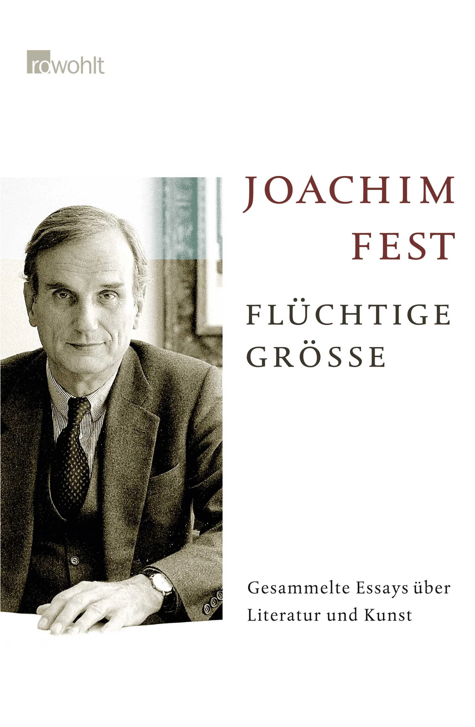 Zwanzig Jahre ist Joachim Fest als Herausgeber für das Feuilleton der «Frankfurter Allgemeinen Zeitung» verantwortlich gewesen. In dieser Eigenschaft hat er «das Kulturleben des Landes in hohem Maße geprägt« (Marcel Reich-Ranicki). Immer wieder hat er nicht nur durch engagierte Interventionen bei kulturellen Streitfragen – etwa zu Rainer Werner Fassbinders Theaterstück «Die Stadt, der Müll und der Tod» – von sich reden gemacht, sondern auch durch kenntnisreiche Beiträge zu Schriftstellern, Malern und Architekten. Dabei interessierte er sich besonders für das Verhältnis eines Künstlers zu seiner Zeit, zur Politik und überlieferten Formensprache seiner Gattung; aber auch dafür, wie sich die moderne Gesellschaft insgesamt zur kulturellen Überlieferung stellt. Dass Fests ebenso scharfsinnige wie nuancierte Antworten auf diese Fragen von bleibendem Wert sind, zeigen die hier versammelten Texte.«Es ist schwer, vom ungeheuer weiten Bildungshorizont des glänzenden Stilisten unbeeindruckt zu bleiben.»dpa