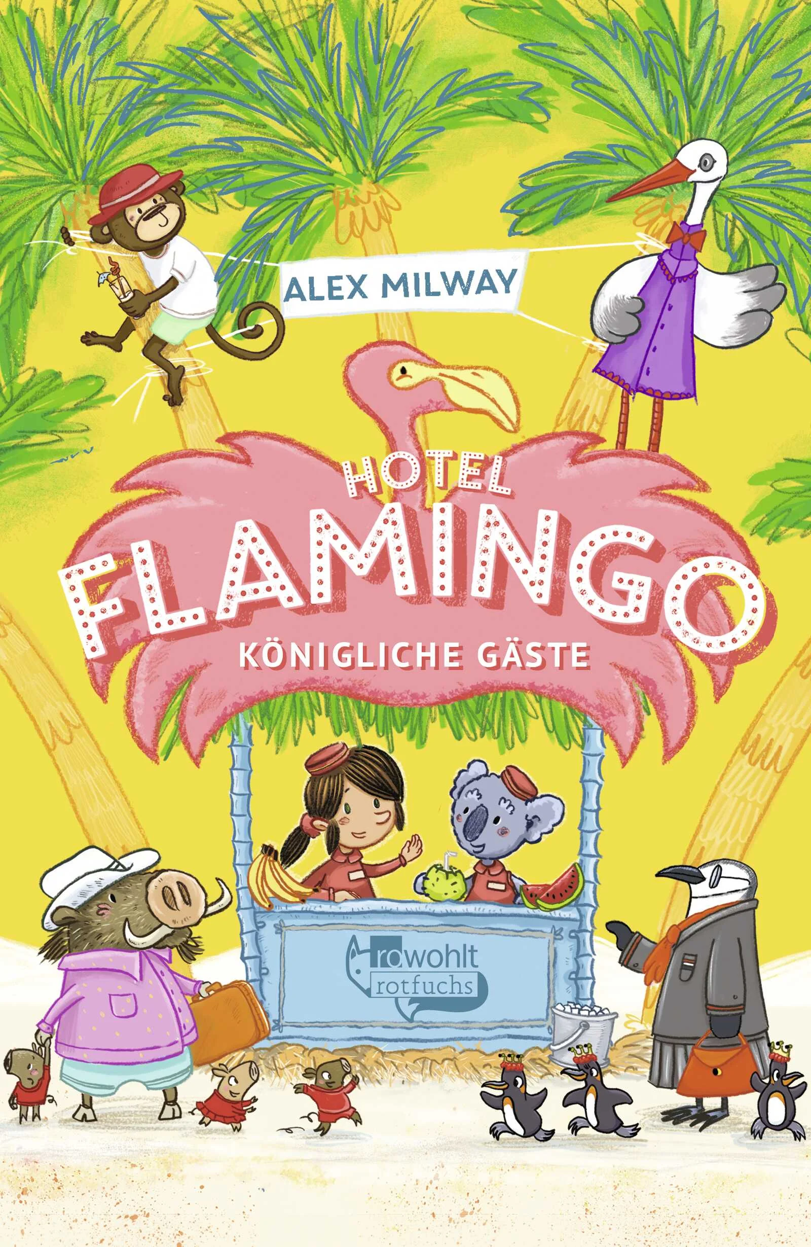 Im HOTEL FLAMINGO bricht ein strahlender Sommer an! Und prompt wird es wieder aufregend, denn die königliche Pinguin-Familie meldet ihren Besuch an. Anna und ihre Mitarbeiter geben ihr Bestes, um alles für die Gäste vorzubereiten. Doch es ist gar nicht so einfach, eisverwöhnte Königspinguine in der Sommerhitze standesgemäß zu empfangen. Und egal, welche Anstrengungen Anna und ihr Team unternehmen, irgendwie scheint alles schiefzulaufen! Ob das mit rechten Dingen zugeht? Denn da ist ja noch Mr. Rüpel vom Hotel Glitz, der Anna und ihrem HOTEL FLAMINGO den Erfolg nicht gönnen will ...
