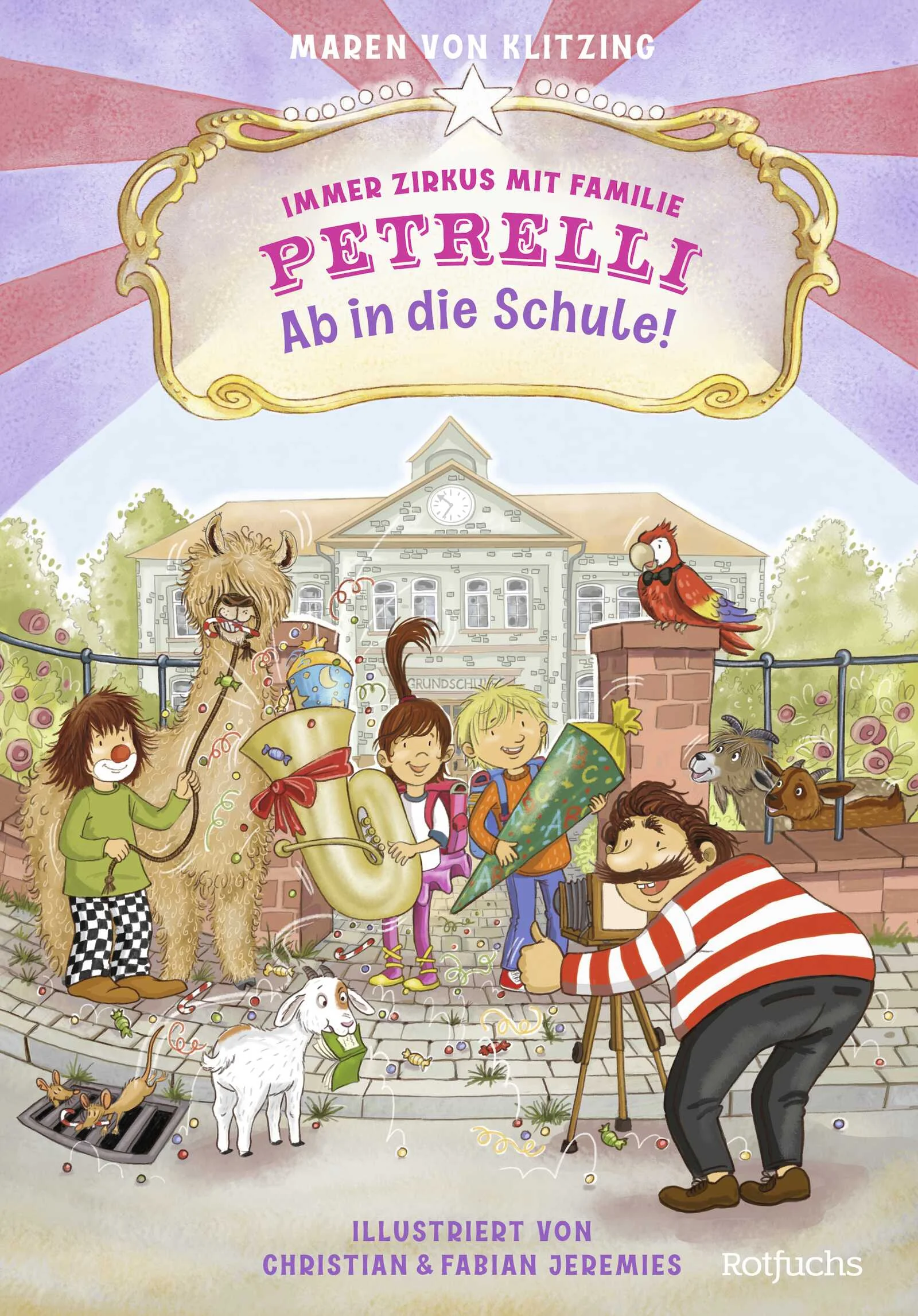 Der zweite Band der Vorlesereihe über die hinreißende Zirkusfamilie Petrelli – farbenfroh illustriertJuhu, endlich kommen Elisa und Jonas in die 1. Klasse! Und ihr Lehrer ist niemand anderes als – Oskar Petrelli! Er soll nämlich die kranke Klassenlehrerin vertreten. Und da tut er natürlich wie ein richtiger Zirkusdirektor! Wer macht die tollsten Saltos auf dem Trampolin? Und wer rechnet am schnellsten mit den leckeren Gummischlangen, bevor sie in Oskars Mund verschwinden? Ds Buchstaben-Turnen macht nicht nur den Kindern Spaß, sondern auch Oskar selbst!  Das geht allerdings zu weit, findet Direktor Jansen! Als sich die Schulinspektion ankündigt, würde er die Petrellis am liebsten so schnell wie möglich loswerden … Doch die Prüfer stehen früher als gedacht vor der Tür, und Oskar Petrelli und seine Erstklässler müssen alles geben, um zu beweisen, dass der Zirkus immer noch die allerbeste Schule ist!Ein hinreißendes Vorlesevergnügen für die ganze Familie!