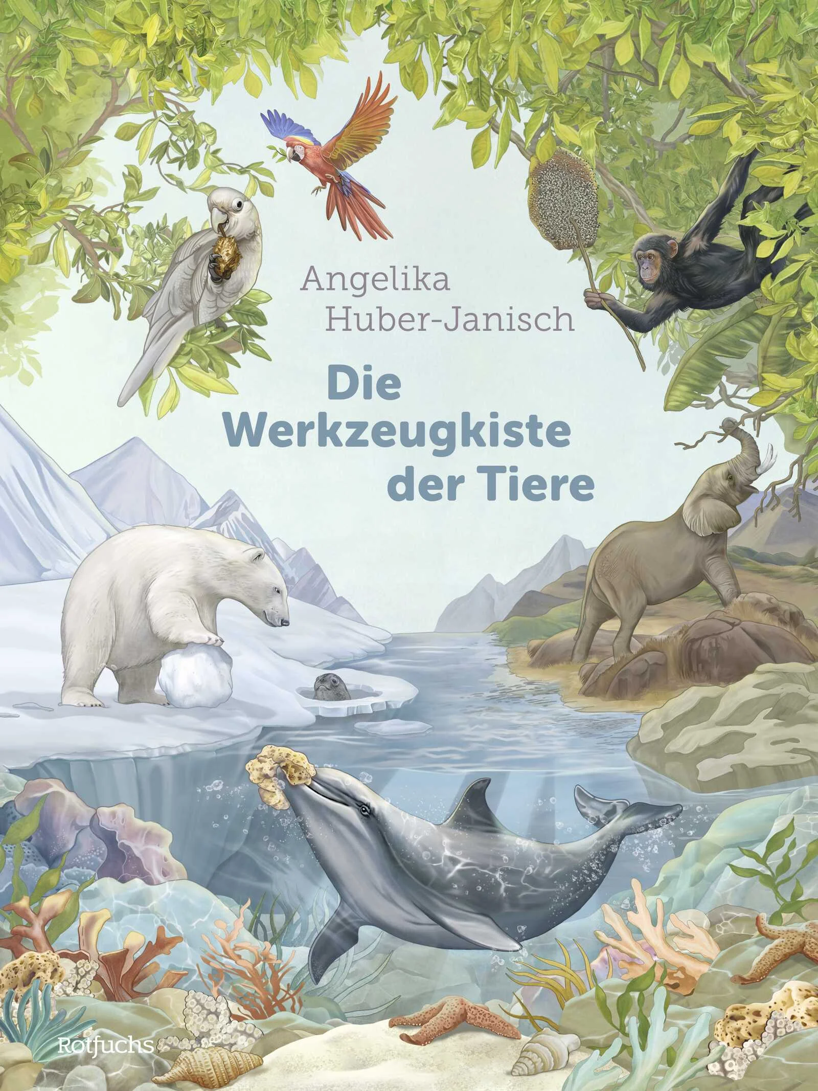 Wusstest du, dass viele Tiere Werkzeuge verwenden – fast genauso wie wir Menschen? Sie benutzen sie, um an leckeres Futter heranzukommen, um auf die Jagd zu gehen, zur Herstellung von Medizin, bei der Partnersuche oder zum Schutz. Und manchmal auch einfach nur aus Spaß! In diesem Buch kannst du viele bekannte und unbekannte Tiere und ihren einfallsreichen Werkzeuggebrauch kennenlernen.