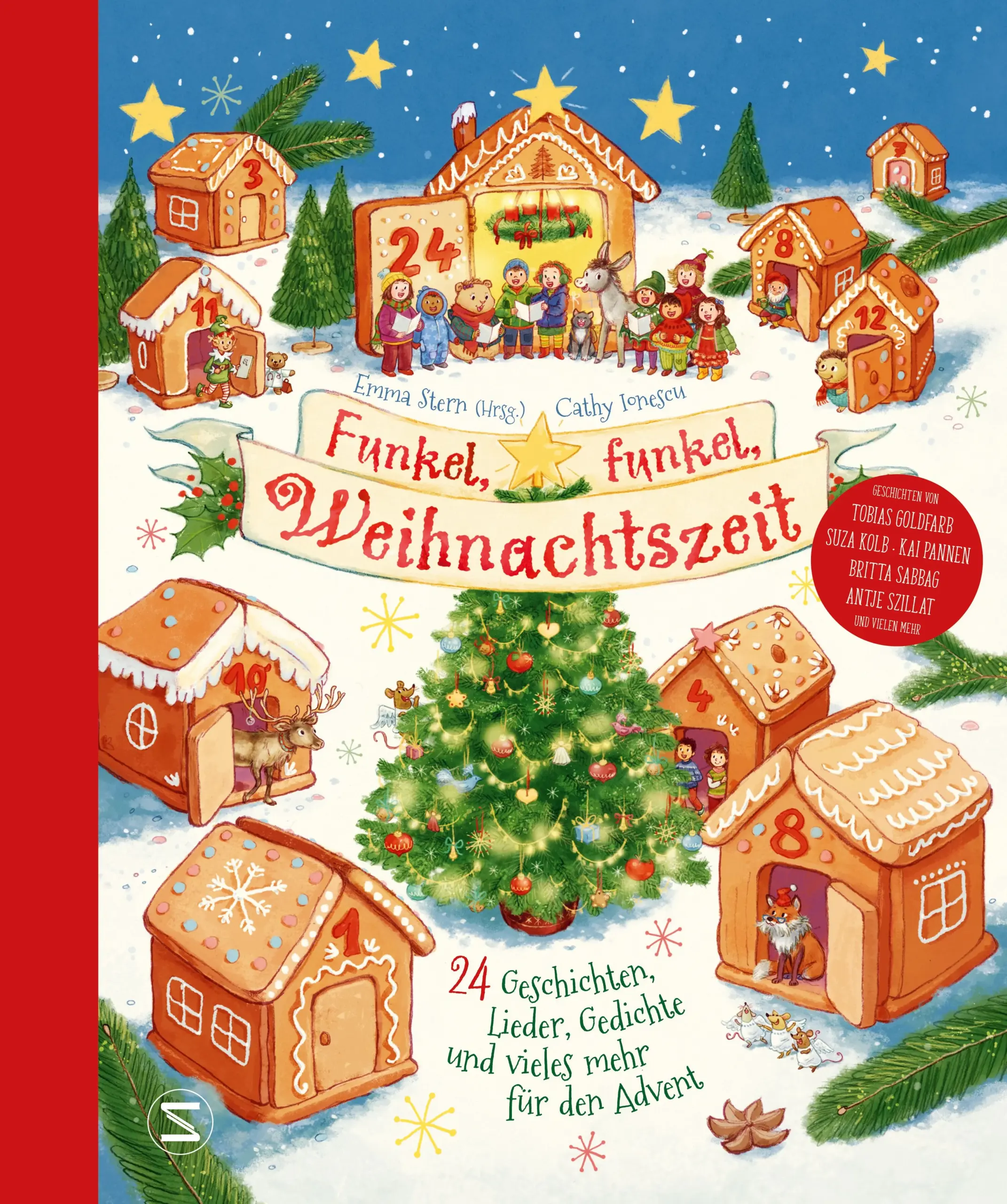 In diesem festlichen Familienbuch warten in 24 Kapiteln Geschichten, Lieder, Rezepte, Gedichte und Bastelideen rund um die schönste Zeit des Jahres darauf, gemeinsam gelesen, gesungen und entdeckt zu werden. Die zahlreichen farbigen Illustrationen sorgen zusätzlich für Weihnachtsstimmung. Ein Muss für jeden, der Weihnachten liebt!Mit Texten von: Suza Kolb („Die Haferhorde“), Kai Pannen („Du spinnst wohl?“), Britta Sabbag („Die Dinoschule“, „Die Hummel Bommel“), Nina Weger, Antje Szillat, Sarah M. Kempen, Cally Stronk, Antje Herden, Christin-Marie Below, Anastasia Braun, Deniz Selek, Judith A. Kleinschmidt und Tobias Goldfarb 