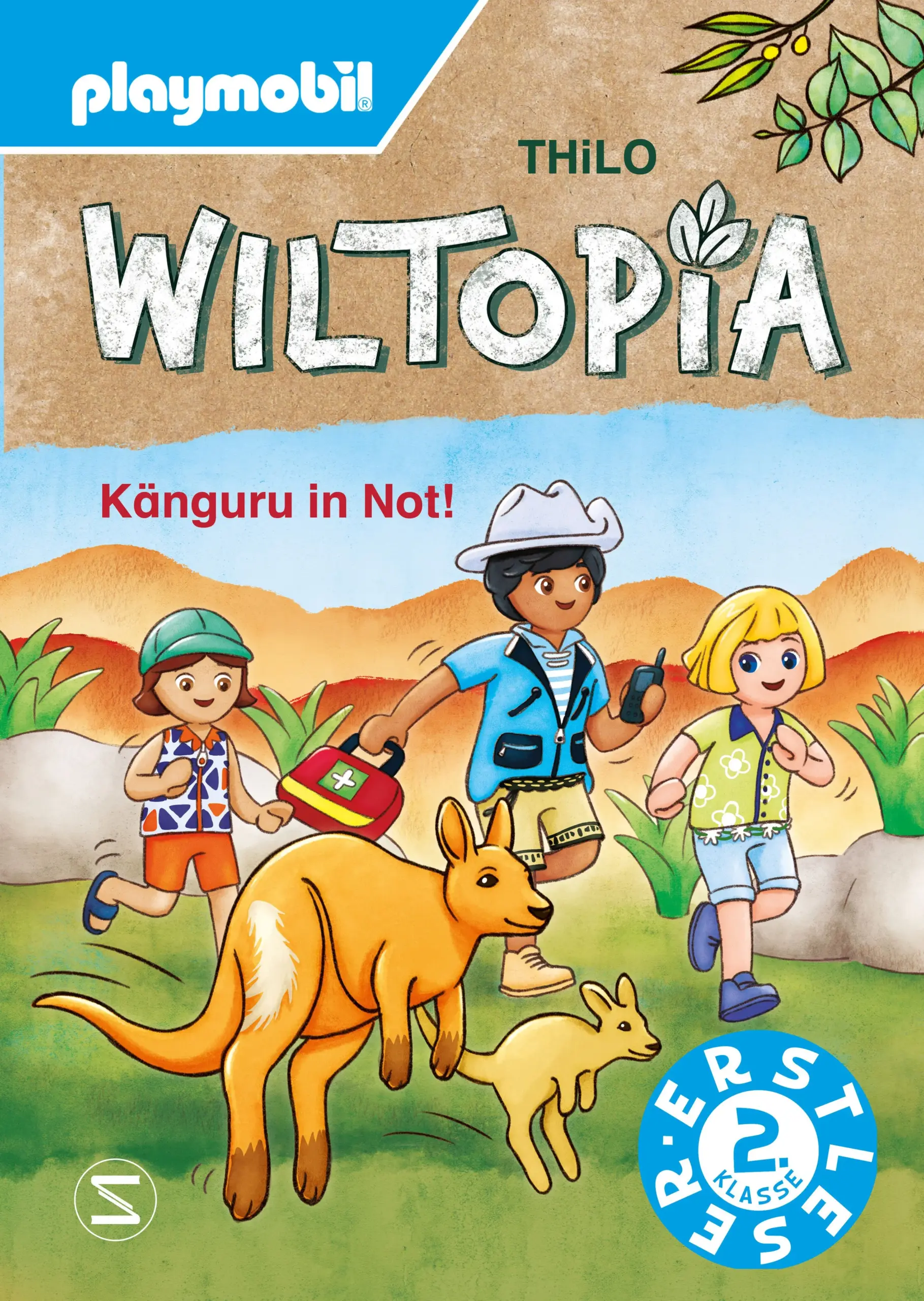 Eine hoppelnde Suchaktion beginnt! Familie Palmer ist im Süden Australiens und hilft auf einer Tierauffangstation. Plötzlich sitzt ein kleines Känguru vor der Tür. Wo kommt es nur her und wo ist seine Mutter? Im Nu machen sich Technikgenie Rick, Bücherwurm Liv und Wirbelwind Lu auf die Suche. Dabei entdecken die Palmer-Kinder allerlei weitere spannende Tiere Australiens.Der Wiltopia-Erstleser: große Schrift, kurze Texteinheiten und viele Bilder unterstützen das Lesenlernen