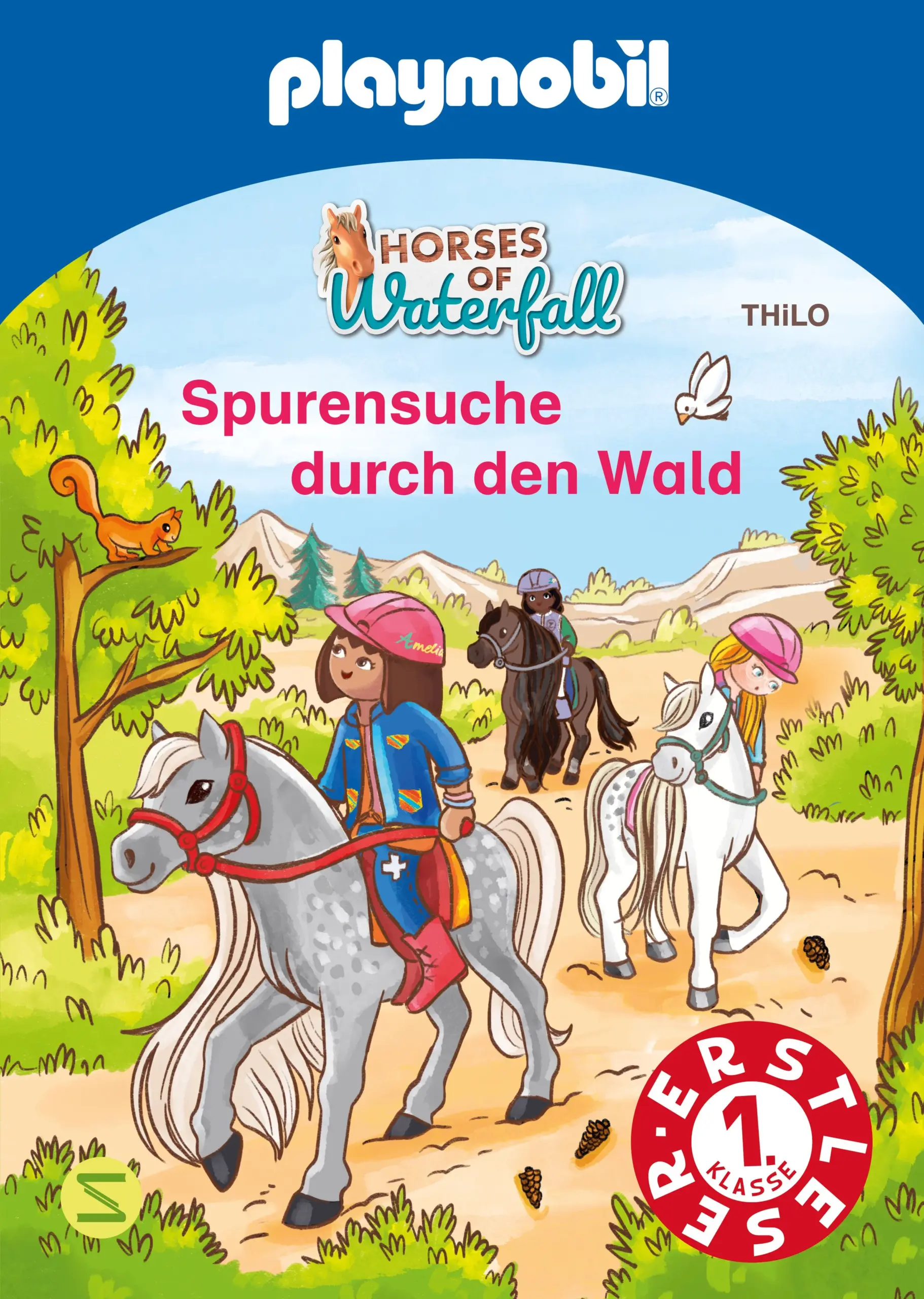 Willkommen auf PLAYMOBILS Waterfall RanchWas für eine tolle Aufgabe! Einen ganzen Tag lang dürfen sich Amelia und ihre Freunde gemeinsam um die Waterfall Ranch kümmern. Nach getaner Arbeit hat Ben eine tolle Idee: eine Schnitzeljagd durch den Wald! Gemeinsam mit Ellie reitet er voran und hinterlässt Hinweise für die anderen. Kurz darauf folgen ihnen Amelia, Isabella und Zoe in das grüne Dickicht. Die ersten Pfeile sind schnell gefunden, aber nach kurzer Zeit verlieren die drei die Spur. Wie sollen sie Ben und Ellie bloß wiederfinden? Zum Glück können sie sich auf die Spürnasen ihrer Pferde verlassen …Geschichte für Erstleser voller Pferdespaß und Freundschaft