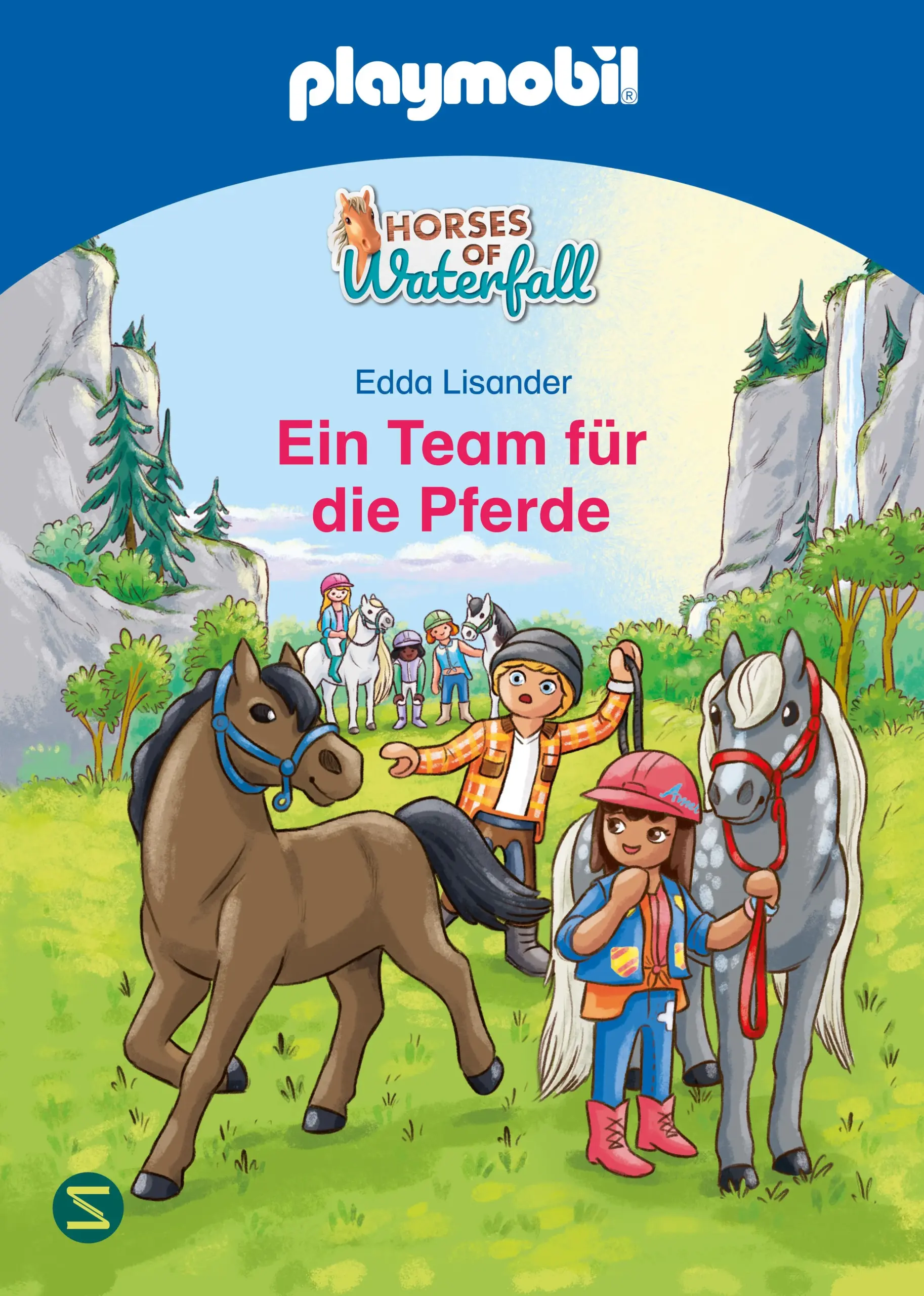 Das große PLAYMOBIL-PferdeabenteuerDie Waterfall Ranch ist der beste Pferdehof der Welt! Da sind sich die fünf Freunde Amelia, Ben, Isabella, Zoe und Ellie einig. Denn hier können die Teenager mit ihren Pferden Abenteuer erleben und frei sein. Doch jemand streut gemeine Gerüchte über die Ranch, und sie droht, geschlossen zu werden. Die Erwachsenen wissen nicht weiter. Zum Glück geben die fünf Freunde nicht auf und lassen sich allerlei einfallen, um ihren Hof zu retten. Doch ihren Gegenspieler sollten sie nicht unterschätzen …Ein Vorlesebuch für die ganze Familie