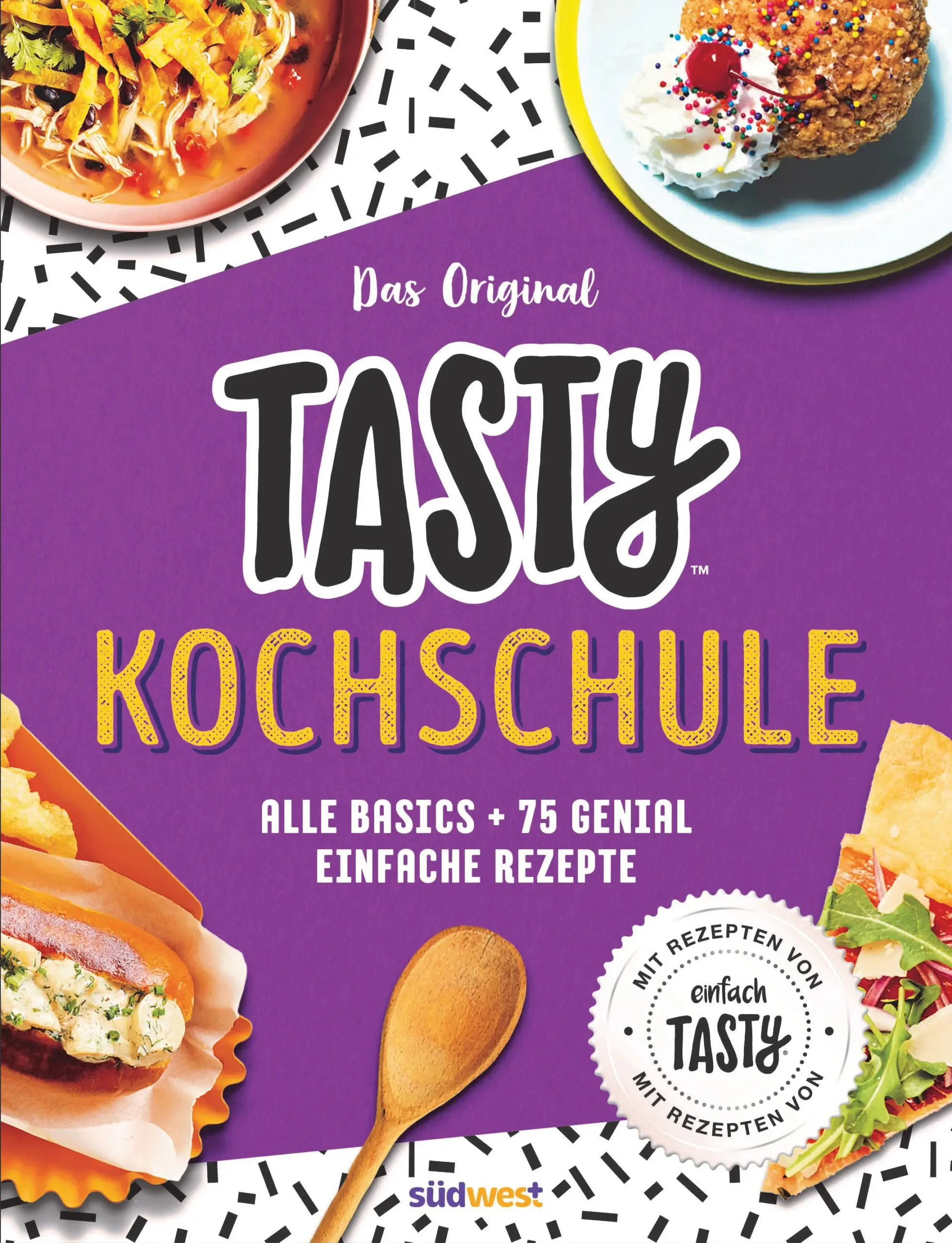 Erobere die Küche mit Tasty!Dein Küchen-Guide für die erste eigene Wohnung, deine WG oder wo auch immer du den Kochlöffel schwingst. Von der grundlegenden Küchenausrüstung, über die Einrichtung einer Speisekammer, bis hin zu überlebenswichtigen Lektionen fürs Kochen. Mit über 70 aufregenden und spaßigen Rezepten – einfach zum Nachkochen und zum nebenbei mal so richtig Angeben. Ob neue Frühstücksvariationen, Lieblingsklassiker oder Ideen zum Auftischen für Besuch – Tasty hat für jede Gelegenheit das richtige Rezept, um Schritt für Schritt deine Koch-Skills zu verbessern.Ausstattung: 125 farbige Fotos