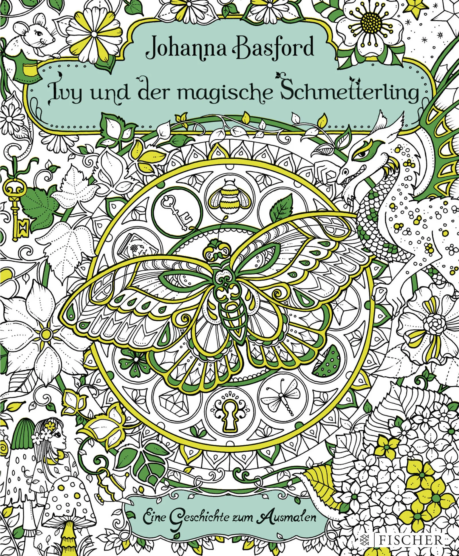 Das erste Ausmalbuch, das eine Geschichte erzählt Das neue Buch der Königin der Ausmalbücher, Johanna Basford: Die mit märchenhaften Ausmalbildern illustrierte phantastische Geschichte von Ivy und ihrem magischen Schmetterling.Durch eine geheime Tür betritt die kleine Ivy auf der Suche nach einem entflogenen Schmetterling die märchenhafte Welt von Enchantia. Dort begegnet sie den wunderlichsten Wesen und entdeckt die erstaunlichsten Dinge. Eine bezaubernde Geschichte, von Johanna Basford liebevoll in ihren einzigartigen Zeichnungen umgesetzt.Begleiten Sie die kleine Ivy auf ihrem großen Abenteuer, folgen Sie ihr auf den Spuren des magischen Schmetterlings und erwecken Sie die wunderschönen Bilder mit Ihren Stiften zum Leben. Ein Buch zum Lesen, Malen und Verlieben.