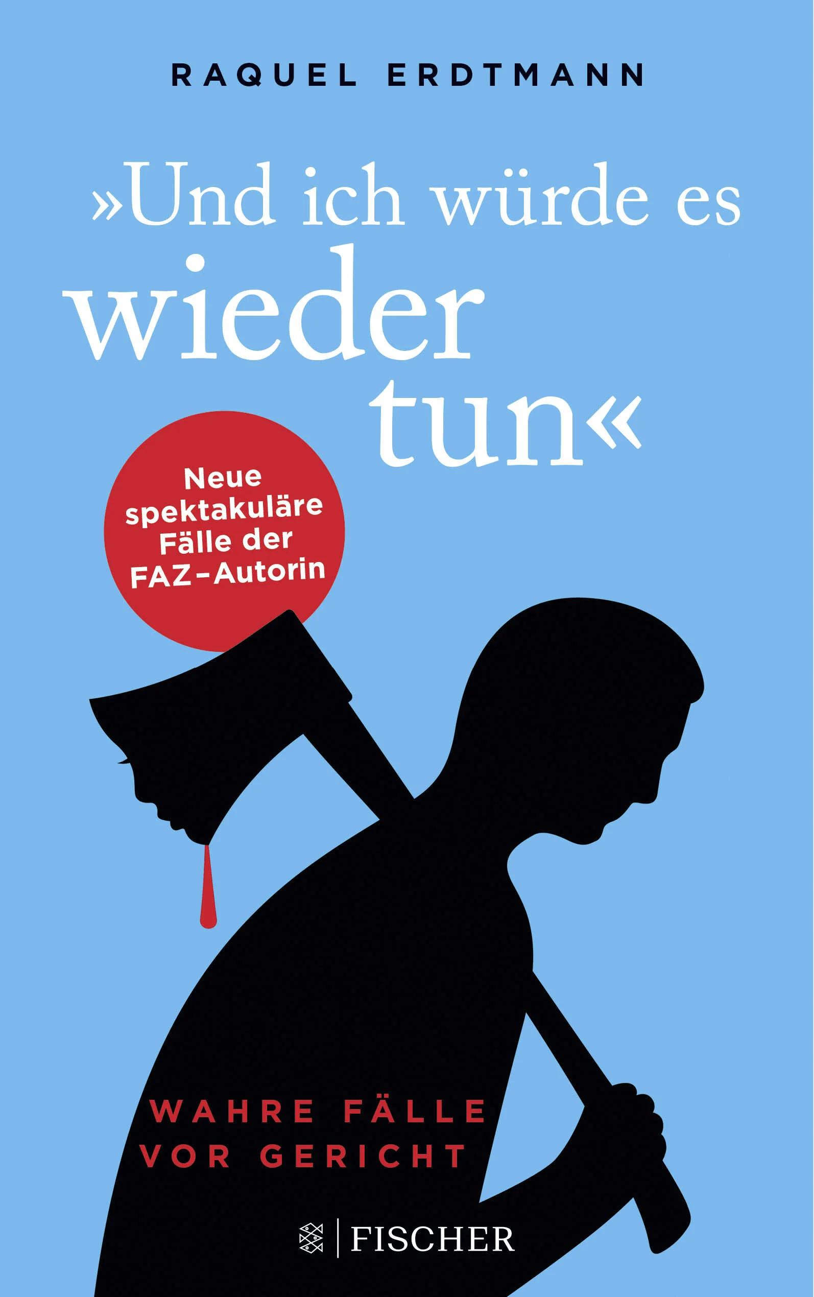 Wahre Verbrechen. Wahre Geschichten.Raquel Erdtmann nimmt die Leser mit in den Gerichtssaal, der zur Bühne des Lebens wird. Ihre Schilderungen der Prozesse sind dabei so plastisch, dass man als Leser das Gefühl hat, den Szenen selbst beizuwohnen. Es sind Blicke hinter die Fassade und in menschliche Abgründe. Eine Frau, die zum Messer greift, um sich für jahrelange Demütigungen zu rächen. Ein Mann, der seinen Vater erschlägt. Einer, der tötet, einfach so. Kleine und größere Betrügereien wie ein Heiratsschwindler oder eine koschere Metzgerei, die Würste im Schweinedarm verkauft. Diebe, Räuber, Mörder, von Eifersucht oder Traditionen Getriebene und die, die zu Tätern werden in einem kurzen Moment der Unbeherrschtheit.