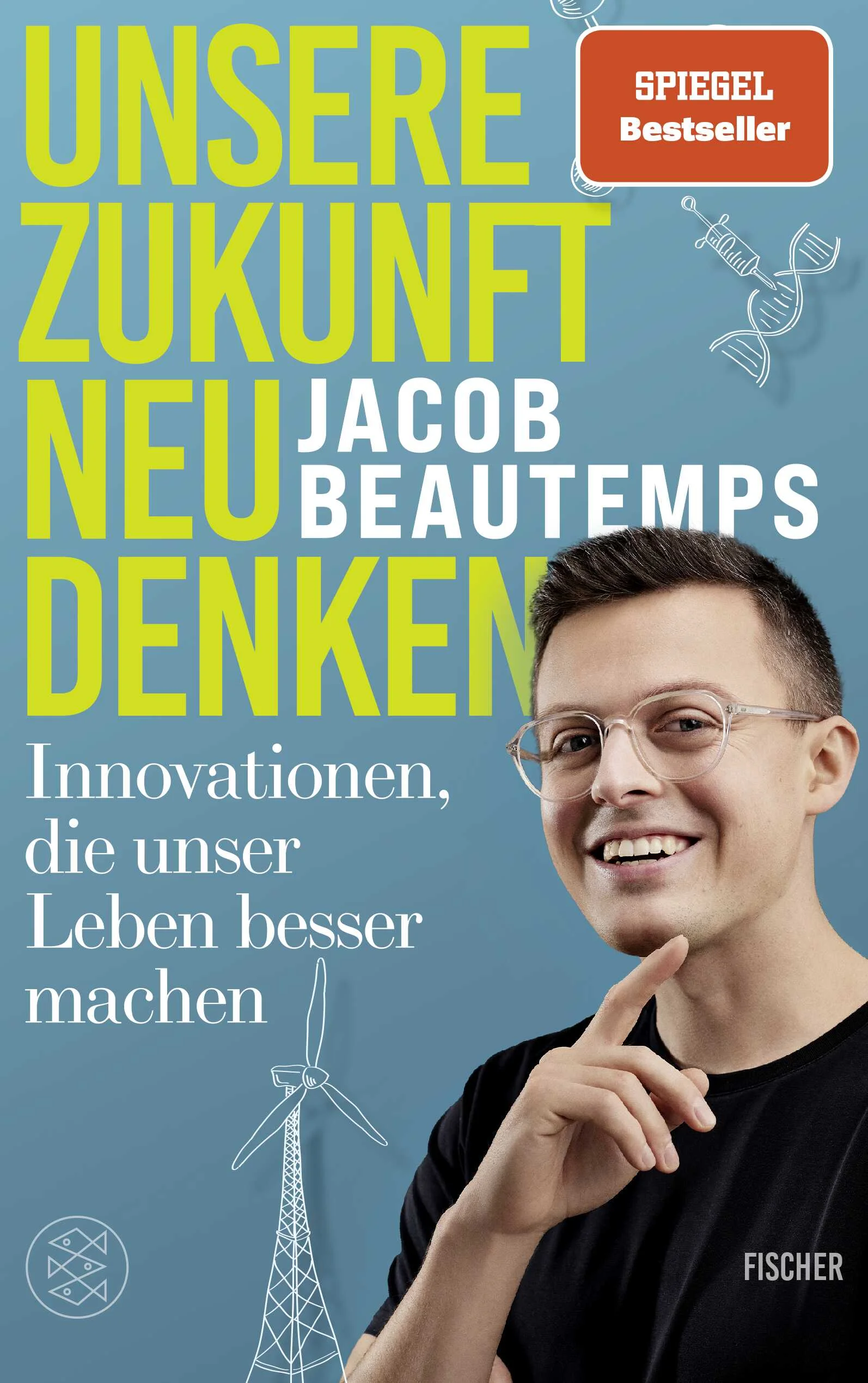 Wo kommt in Zukunft günstige Energie her?Können wir mit DNA-Origami bald Krebs heilen?Macht uns Künstliche Intelligenz wirklich kreativer? Der Science-Star und junge Wissenschaftler Jacob Beautemps nimmt uns mit auf eine packende Wissensexpedition zu bahnbrechenden Innovationen. Ob Energie, Medizin, KI oder Ernährung – er schafft es, selbst komplizierte Zusammenhänge verständlich darzustellen. Was seine Beschreibungen besonders anschaulich macht: Beautemps hat selbst mit den Forschenden aus vielen Ländern gesprochen, mit den klugen Köpfen, die die Welt verändern wollen. Dabei sind unter anderem Bill Gates, der Gründer von Microsoft, der Vizepräsident von Google oder der Chef der Bundesagentur für Sprunginnovationen. Sie und viele andere Männer und Frauen vermitteln uns auf exklusive Weise, was innovatives Denken antreibt und welchen Einsatz es braucht, um etwas ganz Neues in die Welt zu bringen – damit sie wirklich besser wird.Bahnbrechende Innovationen, die Lust auf morgen machen, einfach und anschaulich erklärt! 