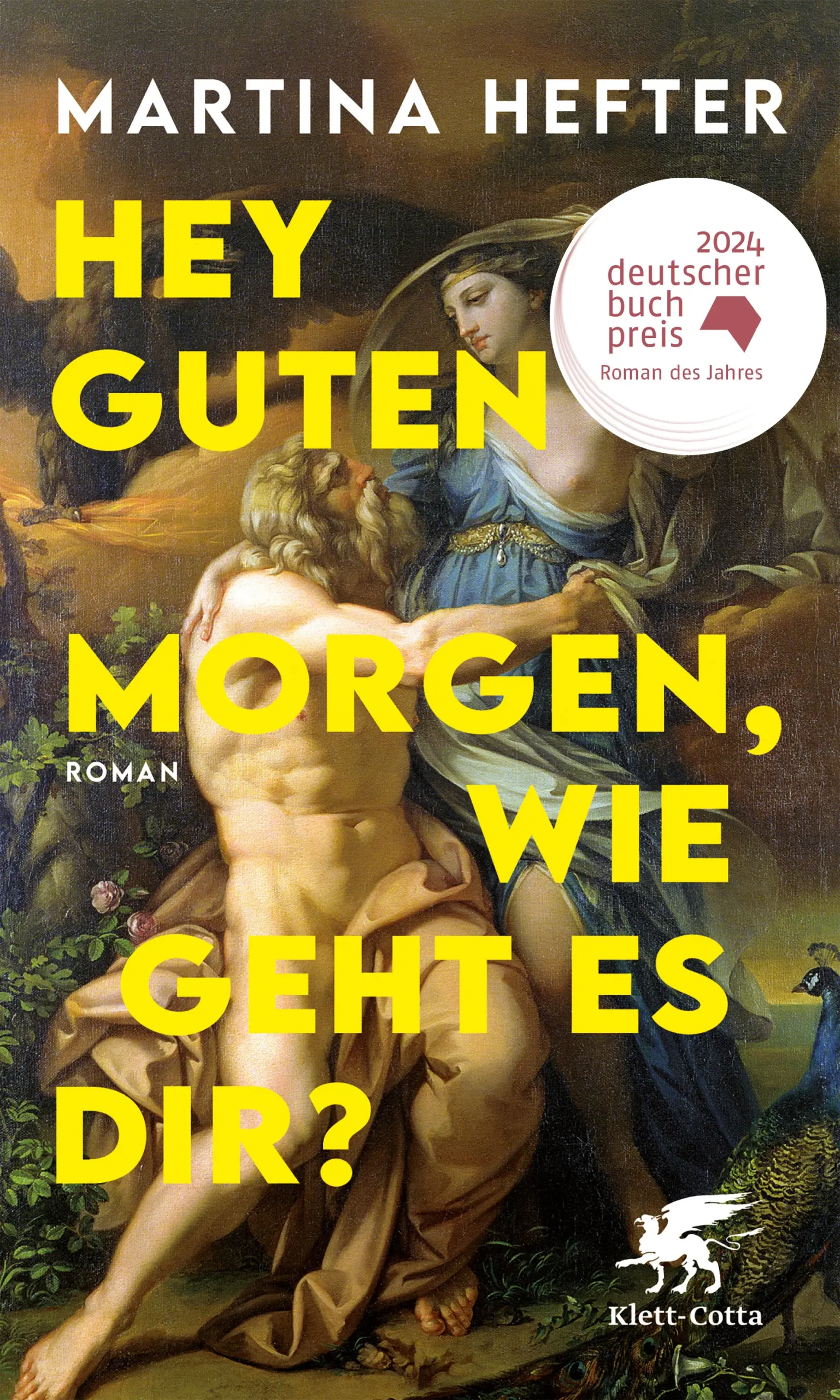 Deutscher Buchpreis 2024Großer Preis des deutschen Literaturfonds 2024Wiesbadener Literaturpreis 2024Prix Grand ContinentNominiert für den Bayerischen Buchpreis 2024»Ein Buch wie ein Seiltanz. Aber solange Martina Hefter erzählt, kann nichts passieren.« Anne WeberTagsüber hilft Juno ihrem schwerkranken Mann Jupiter dabei, seinen Alltag zu meistern. Außerdem ist sie Künstlerin, tanzt und spielt Theater. Und nachts, wenn sie wieder einmal nicht schlafen kann, chattet sie mit Love-Scammern im Internet. Martina Hefter hat einen berührenden Roman über Bedürfnisse und Sehnsüchte im Leben geschrieben. Und darüber, wie weit man bereit ist, für die Liebe zu gehen.Juno schreibt online mit Männern, die Frauen online ihre Liebe gestehen und so versuchen, sie um ihr Geld zu bringen. Doch statt darauf hereinzufallen, werden genau diese Männer zu einer Form von Freiheit für Juno. In den Gesprächen kann sie sein, wer sie will und sagen, was sie will – und das vermeintlich ohne Konsequenzen. Ganz im Gegensatz zu ihrem sonstigen Leben, in dem sie immer unterwegs, immer besorgt um Jupiter, immer beschäftigt und eingebunden ist. Also flüchtet Juno ab und zu vor ihrem Alltag ins Internet und spielt dort Spielchen mit Männern, die sie anlügen. Sie selbst wird zur Lügnerin. Aber ist es nicht so, dass man sich beim Lügen zuallererst selbst belügt? Eines Tages trifft Juno auf Benu, der ihre Behauptungen ebenso durchschaut wie sie seine. Und trotz der Entfernung zwischen ihnen entsteht eine Verbindung. »Hey guten Morgen, wie geht es dir« ist ein tiefgehender Roman, aber so leichtfüßig wie eine Komödie.
