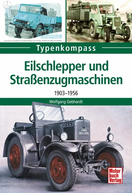 Ein Vorteil von Straßenzugmaschinen ist, dass sie keine langen Standzeiten haben, weil sie nicht auf das Entladen ihrer Fracht warten müssen. Ihr Pendant in der Landwirtschaft waren sogenannte Eilschlepper, die mit höherem Tempo als normale Traktoren die Straßen befahren konnten, um ihre Last zu befördern. Wolfgang Gebhardt stellt in diesem Typenkompass die wichtigsten Eilschlepper und Straßenzugmaschinen Deutschlands seit 1903 vor: Von der ersten Straßenzugmaschine über die ersten Lanz-Verkehrs-(Eil-) bulldogs 1923 bis zum Jahr 1956, als der Unimog den verbliebenen Markt beherrschte, wird der historische Bogen gespannt.