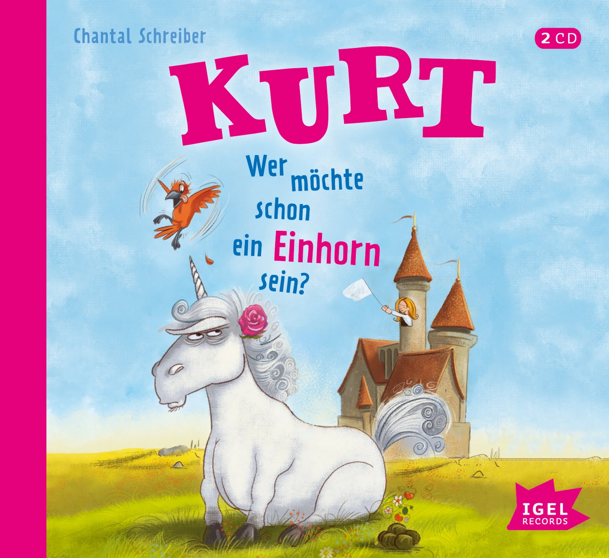 Bitte nicht noch mehr Glitzer! Ein nerviger Vogel, eine Prinzessin, die den Prinzen vermöbelt und Kurt, ein widerwilliges Einhorn, das rosa Glitzersternchen und Pupse mit Rosenduft voll peinlich findet – da bleibt kein Auge trocken. Aber was hilft’s, am Ende wird Einhorn Kurt mithilfe von Vogel Trill und den Ninja-Goldischen die entführte Prinzessin Floh natürlich doch retten, rosa Fell hin oder her. Brilliant gelesen von Arndt Schmöle!