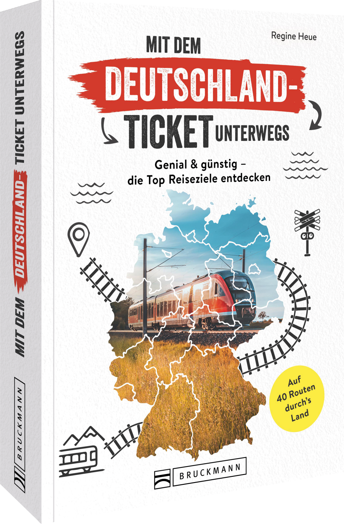 Reisen mit dem DeutschlandticketWer die 58 Euro für sein Deutschlandticket maximal ausreizen möchte, ist mit diesem Reisebuch bestens beraten. Egal, ob Sie per Zug von München bis nach Hamburg oder Sylt fahren wollen oder Berlin und seine Umgebung mit Bus und Tram erkunden möchten: Hier kommen Top Routenideen für kürzere wie auch Langstrecken, ideale Anschlüsse und Erlebnistipps vor Ort. Denn das Deutschland-Ticket gilt für den deutschlandweiten Zugverkehr und ÖPNV gleichermaßen.Erlebe die Schönheit der deutschen Landschaften und die Vielfalt der deutschen Kultur mit diesem Ticket. Besuche historische Städte wie Berlin, München und Hamburg, genieße die Ruhe der Berge im Schwarzwald und erlebe die atemberaubende Schönheit der deutschen Küste.Unser Reiseführer Mit dem Deutschland-Ticket unterwegs bietet dir detaillierte Informationen zu den besten Reiserouten, Sehenswürdigkeiten und Aktivitäten in jedem Reiseziel. Egal, ob du dich für Geschichte, Kultur oder Natur interessierst, wir haben die perfekte Reise für dich zusammengestellt.Und das Beste daran ist, dass du mit unserem Deutschland-Ticket Geld sparen kannst, ohne auf Qualität zu verzichten. Das Ticket bietet dir unbegrenzte Fahrten mit den öffentlichen Verkehrsmitteln in ganz Deutschland, damit du alle Orte auf deiner Reise problemlos erreichen kannst.
