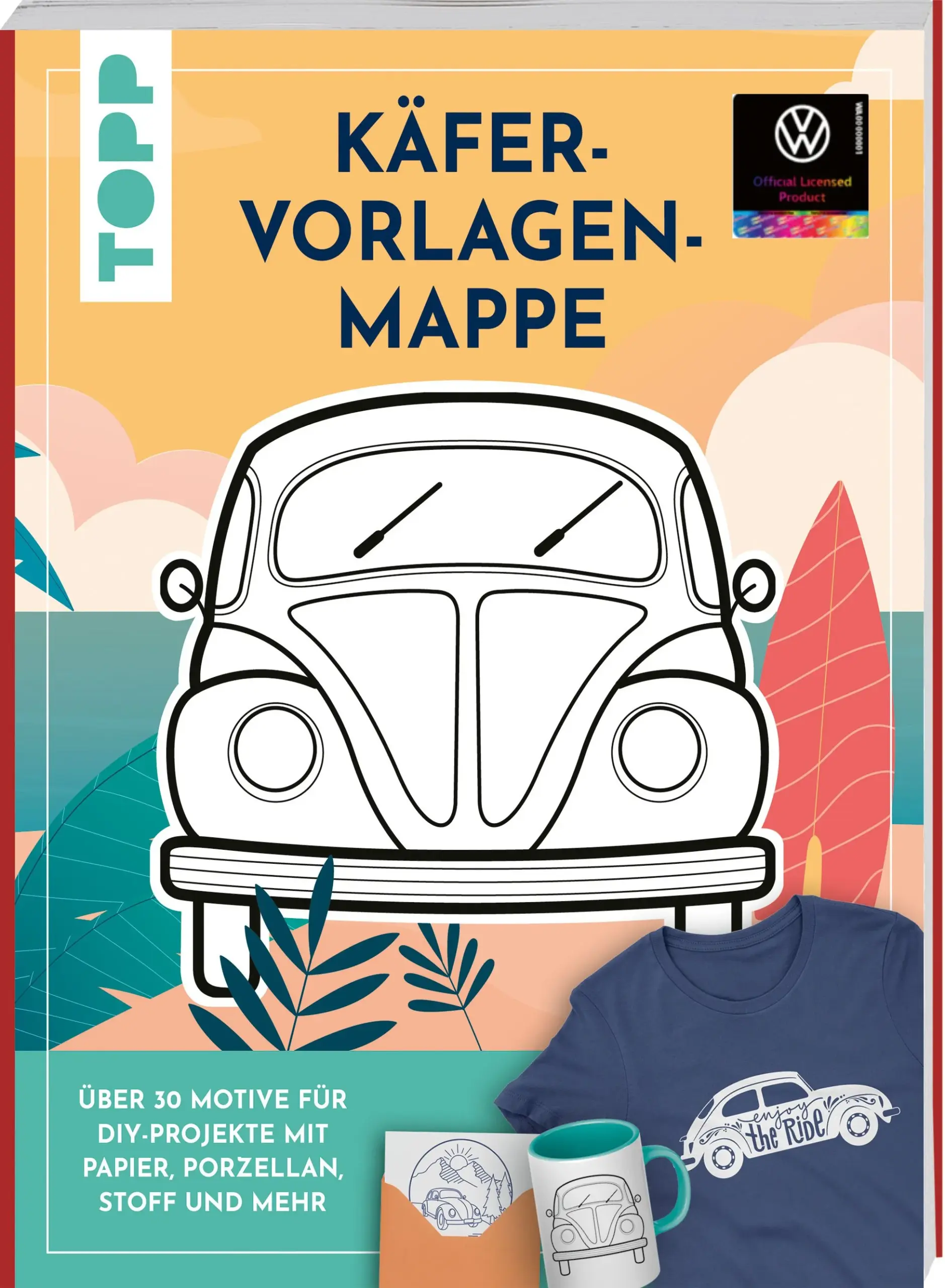 Der Käfer: Klassiker, Kultauto, heiß geliebtes VW-Modell!Die Motive auf den großen Vorlagebogen eignen sich für die Verzierung aller möglichen Oberflächen mit verschiedenen Stiften, von Stofffarbe bis Kreidemarker. Ob auf Porzellan, Stoff, Papier oder Autoscheiben, überall sorgen die wunderschönen Designs von VW-Fan Miriam Dornemann für ein einzigartiges Fan-Statement: Wir lieben unseren Käfer!Das beiliegende Buch erläutert Schritt für Schritt, wie die Vorlagen auf die verschiedenen Materialien übertragen werden können.