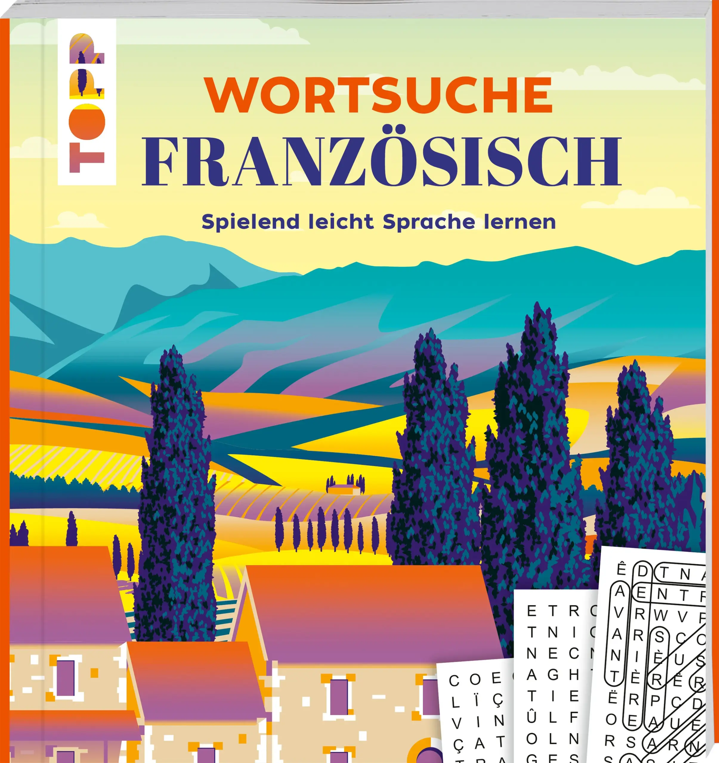 Dieses Wortsuch-Rätselbuch ist die spaßige Alternative zum Vokabellernen. Jede Seite widmet sich einem nützlichen Thema der alltäglichen Sprache, z.B. Essen, Verkehr, Wetter, Shopping und vieles mehr. Finde die gesuchten französischen Begriffe im Wortgitter und verstehe ihre Verwendung mithilfe der Übersetzung.Sprachtraining: Fördere deinen Französisch-Wortschatz und lerne Vokabeln, indem du Wortgitter löst.Mit Übersetzung: Alle Worte sind mit deutscher Übersetzung versehen und werden für das bessere Verständnis im Satz verwendet.Ideal für Urlaub, Schule und als Geschenk!