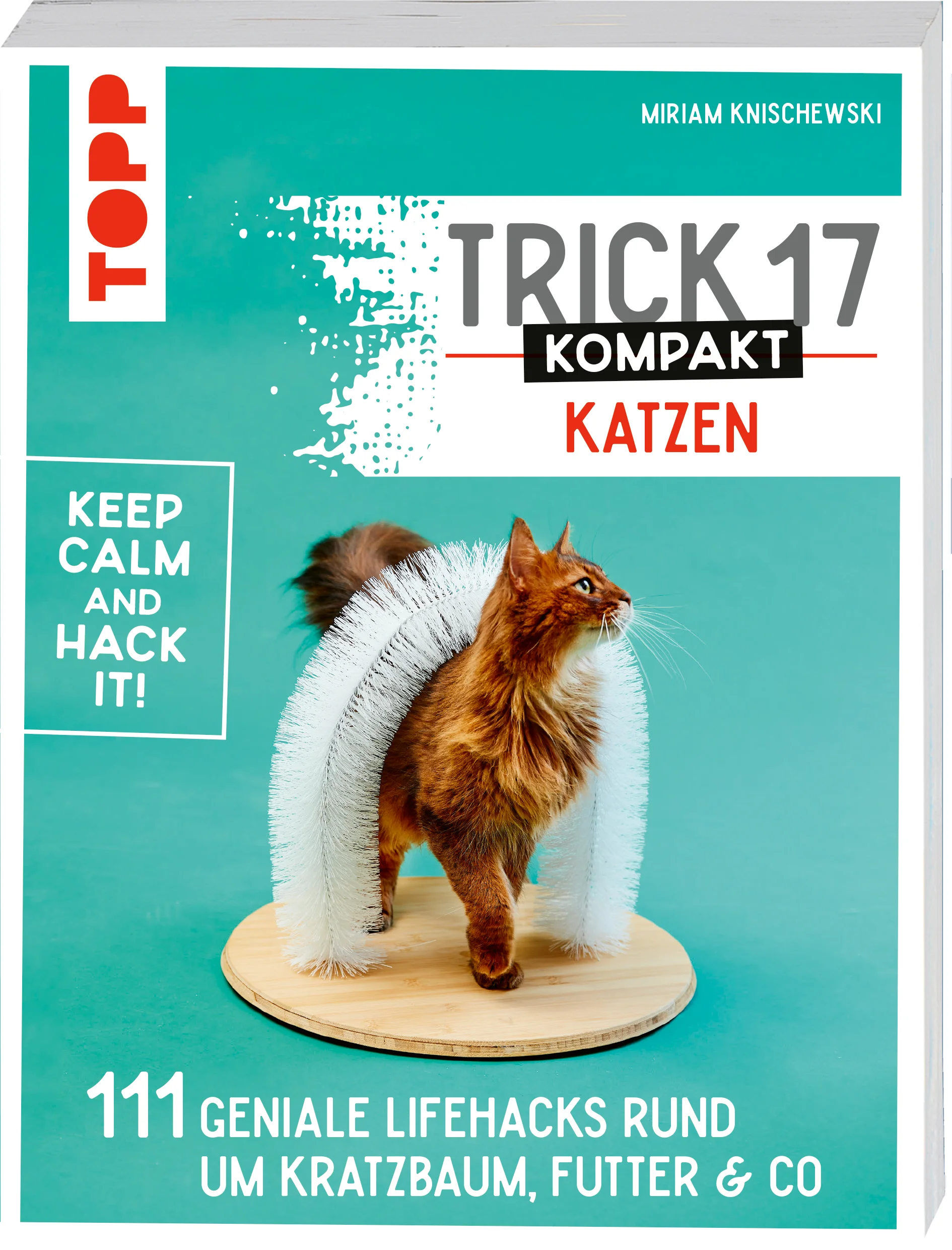 Wer träumt nicht davon, eine Katze zum Schmusen zu Hause zu haben?Mit der bewährten Trick 17-Methode vermeidest du ganz einfach Stolperfallen, erfährst Nützliches und Spannendes über deine Katze und kannst auch noch ordentlich Geld sparen!Bau dir selbst einen stylishen Kratzbaum, erweitere deine Wohnung um eine zweite Ebene nach oben oder bring deinem Stubentiger die Welt in die Wohnung. Mit den 111 innovativen Lifehacks zu Gesundheit, Pflege, Futter und Katzenbeschäftigung bist du für alles gewappnet.Welche Katze passt zu mir?Warum verhält sich meine Katze so?Basic Kit und KostenFutteralternativen und LeckerliHygiene und GefahrenquellenDIYs für Katze & KaterDie Autorin Miriam Knischewski besitzt 20 Jahre Erfahrung in der Katzenhaltung und -pflege und ist Ernährungs- und Verhaltensberaterin für Katzen. Seit 2012 blogt sie in ihrem Herzensprojekt katzen-fieber.de. Ihre Mission ist es, anderen Menschen mit leicht verständlichen Informationen zur Seite zu stehen. Mit Trick 17 Katzen hat sie jetzt auch ein Buch dazu, das sie anderen an die Hand geben kann.