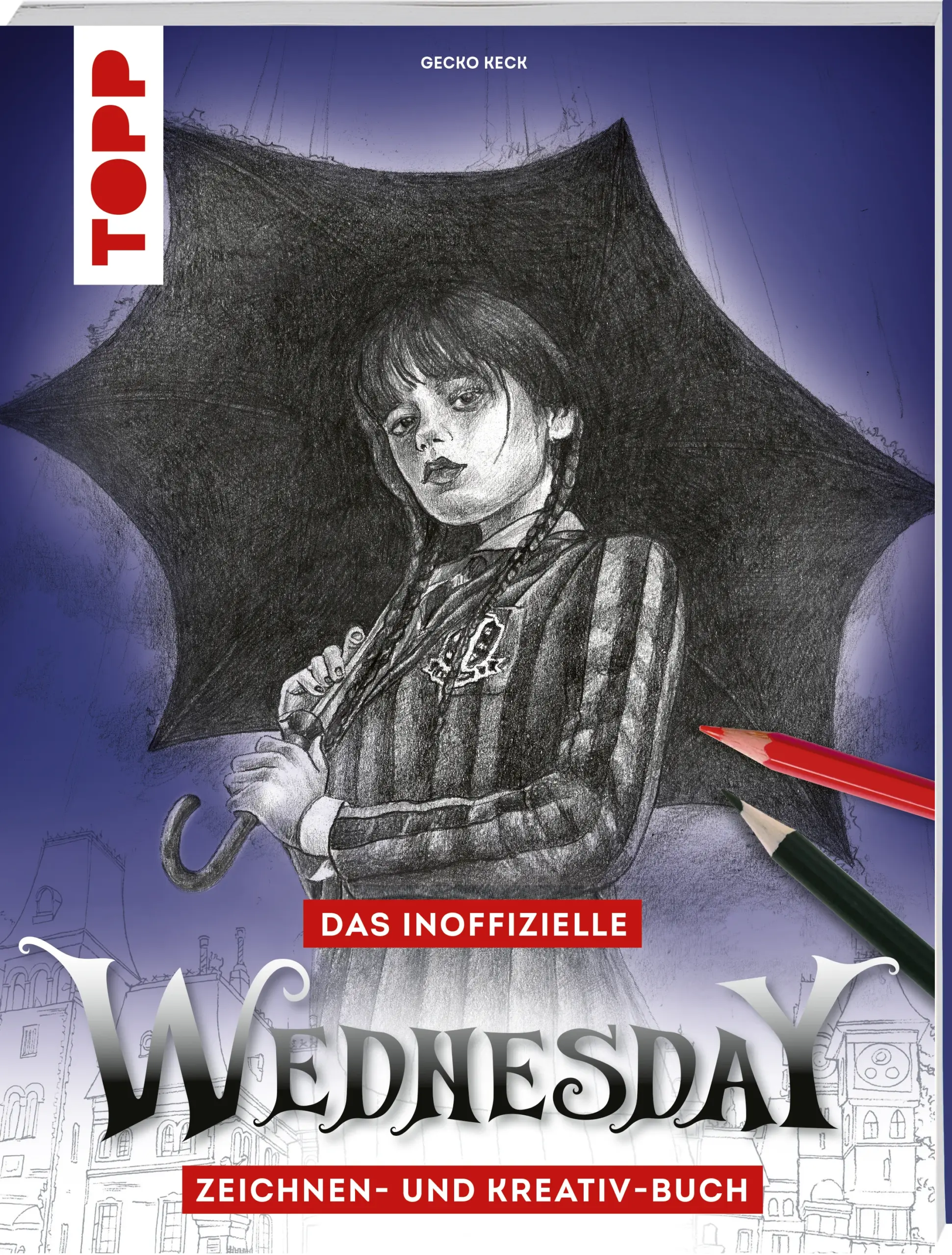 Lerne, Wednesday Addams selbst zu zeichnenWednesday Addams ist längst Kult! Lerne, diese einzigartige Figur und ihre ikonischen Posen zu zeichnen. Eine detaillierte Schritt-für-Schritt-Anleitung macht es Dir leicht, die charakteristischen Eigenschaftern dieser Figur einzufangen. Einsteiger:innen und Fortgeschrittene finden hier gleichermaßen eine fundierte Basis, um eigene Kunstwerke zu erschaffen. So kannst Du auch als Anfängerin bzw. Anfänger schnell in die Welt der Wednesday Addams eintauchen. Gestalte die ihre Welt, ihre Familie, ihre Freunde.Als Extra enthält das Buch 16 Ausmalmotive und Szenen zum Weiterzeichnen oder Fertigzeichnen. So kannst Du auch als Anfängerin bzw. Anfänger schnell in die Welt der Wednesday Addams eintauchen. Gestalte die ihre Welt, ihre Familie, ihre Freunde.Für alle Fans der Netflix-Serie und der Addams Family ein absolutes Muss.Ein tolles Geschenk für alle, die gerne zeichnen und Fan-Art erschaffenEin Kreativ-Buch voller detailierter Anleitungen mit Schritt-ZeichnungenWednesday und mehr: Weitere Figuren der Familie, das eiskalte Händchen sowie ikonische Szenen der TV-SereieExtra: Großformatie Szenen im hinteren Teil des Buches zum Herauskopieren, Fertigzeichen oder Ausmalen. Bei diesem Titel handelt es sich NICHT um ein offizielles Lizenzprodukt. Sämtliche Zeichnungen sind freie Interpretationen des Autors.