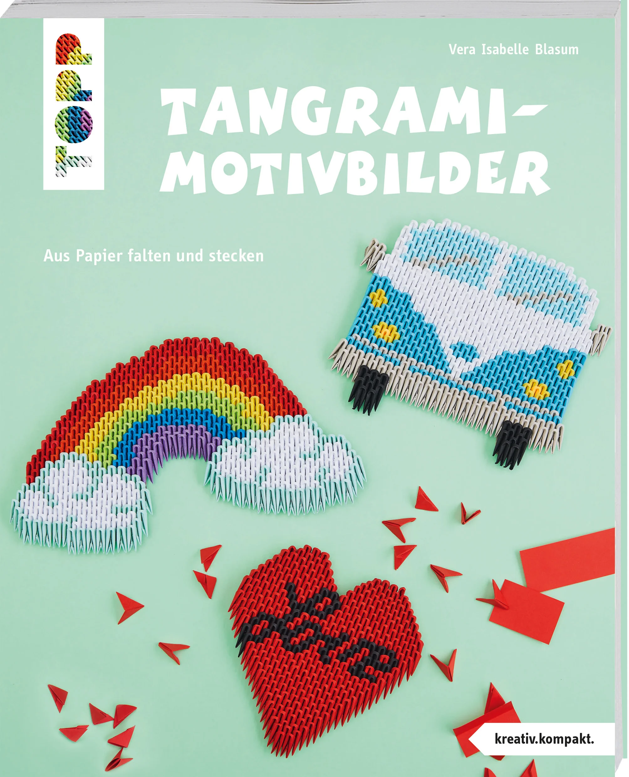 Beeindruckende Motivbilder aus gefalteten und zusammengesteckten Papier-Modulen sorgen für Wow-Effekte!Origami-Fans und Faltkünstler:innen aufgepasst: Falten Sie gerne oder möchten Sie eine neue Kreativtechnik ausprobieren, bei der Sie sich entspannen und den Kopf abschalten können? Dann sind Tangrami-Motivbilder genau das Richtige für Sie!Aus einzelnen ineinander gesteckten Faltmodulen entstehen tolle Motive zum Verschenken und Aufhängen. Und das geht spielend einfach, denn die Module basieren alle auf der gleichen Faltmethode! Für die weitere Gelinggarantie sorgt die zusätzliche grafische Darstellung bei jedem Modell, die anzeigt, wie die Module zusammengesteckt werden müssen. Ob Sonnenuntergang, Brautpaar oder Herz – für jeden Anlass ist das passende Motiv dabei. Schön gerahmt stellen die Motivbilder ein wunderschönes Geschenk zu besonderen Anlässen oder eine hübsche Wanddekoration dar. Das erwartet Sie in diesem Buch: Einführung in die Tangrami-FaltkunstBebilderte Faltanleitung für das GrundmodulCa. 24 verschiedene Motive mit detaillierten Anleitungen und Steckskizzen